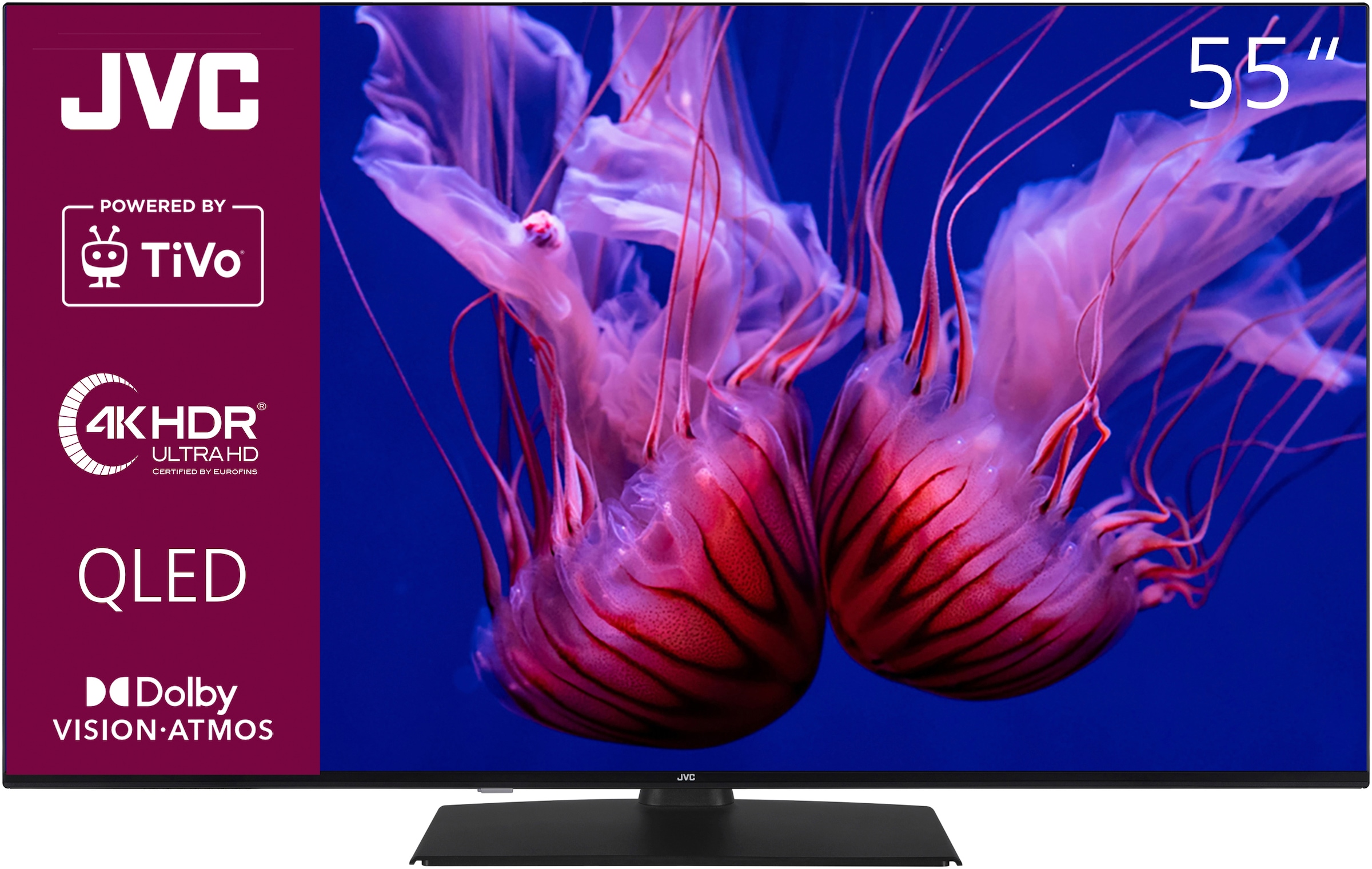 JVC QLED-Fernseher »LT-55VUQ3455«, 139 cm/55 Zoll, 4K Ultra HD, Smart-TV