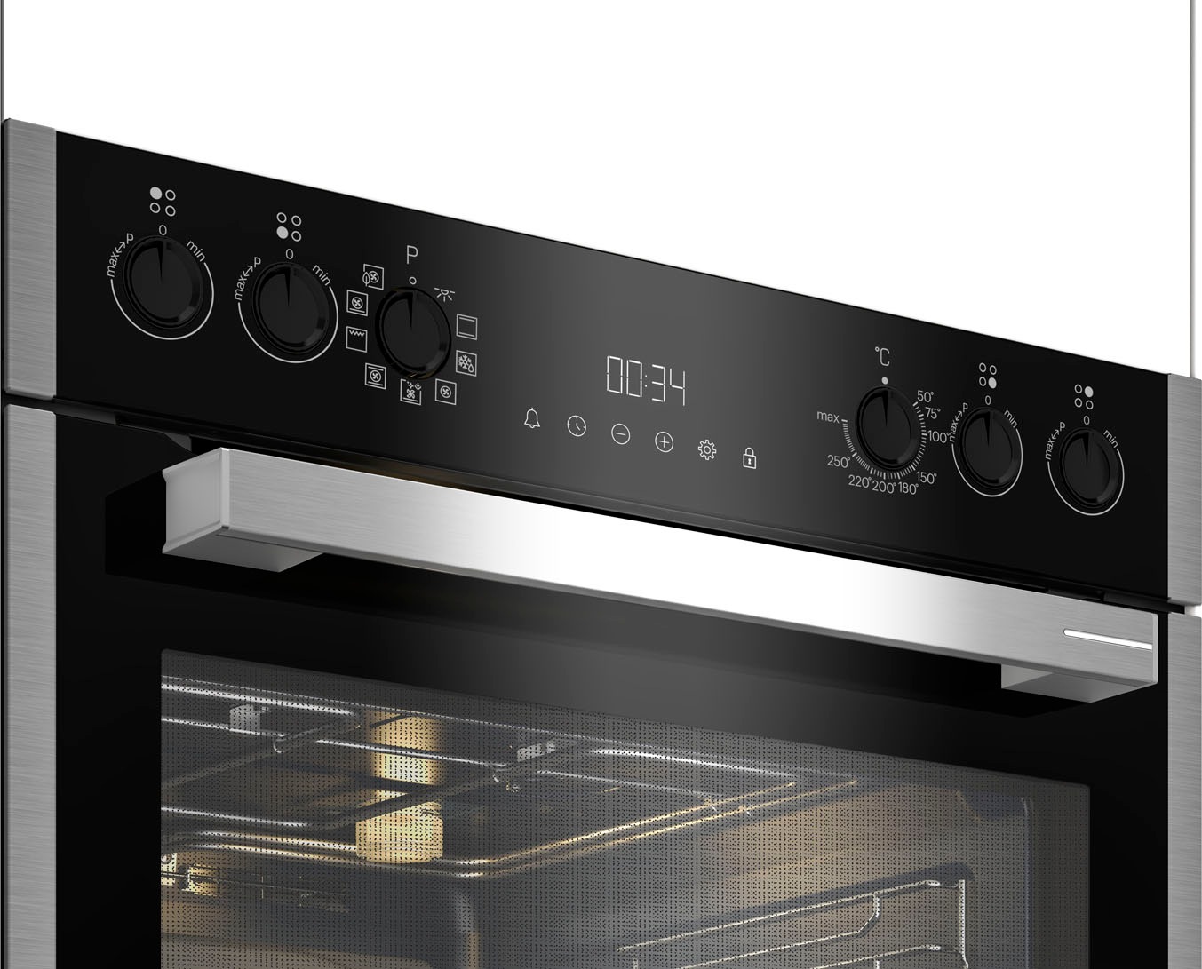 Grundig Induktions Herd-Set »GEHM19320B«, mit 3-fach-Teleskopauszug