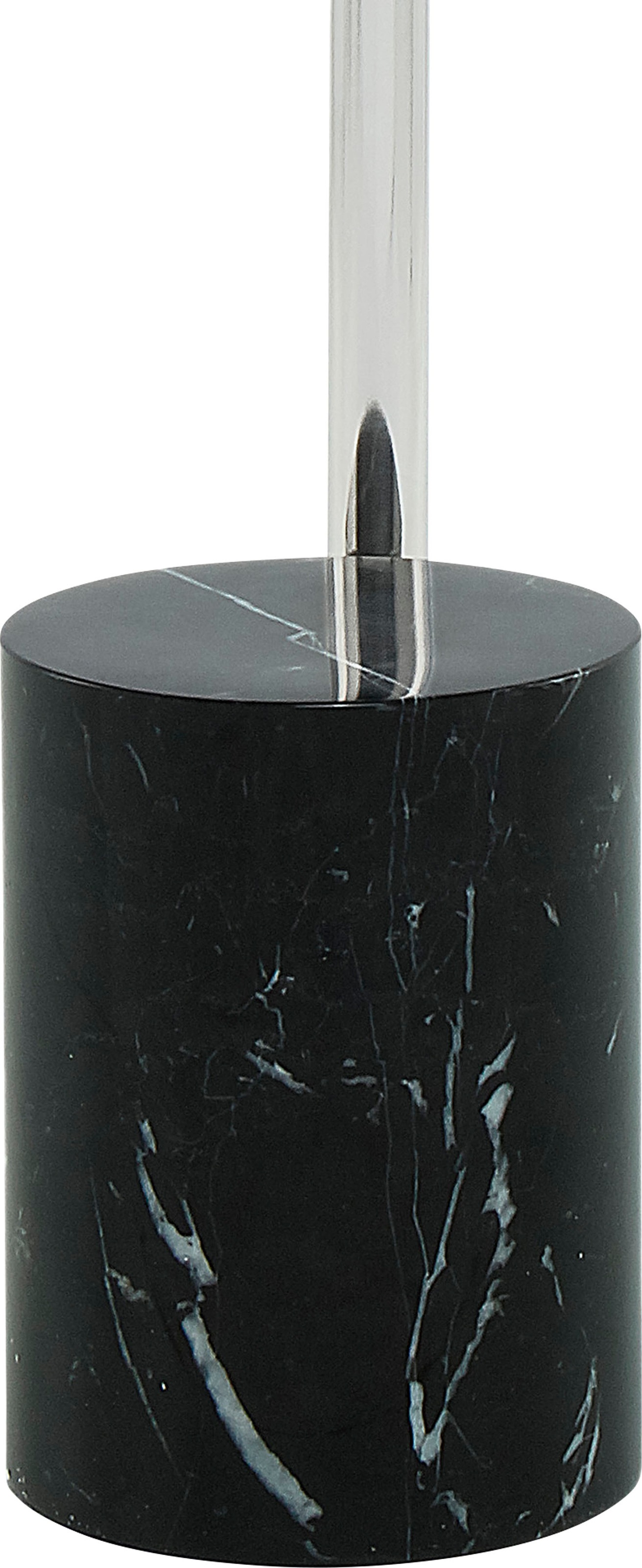 Kayoom Beistelltisch »Rosario 525, Beistelltisch in glamourösem Stil,runde Glas-Tischplatte«, (1 St.), Tischgestell in Metall-Marmor-Kombination, Sockel Ø 17 cm