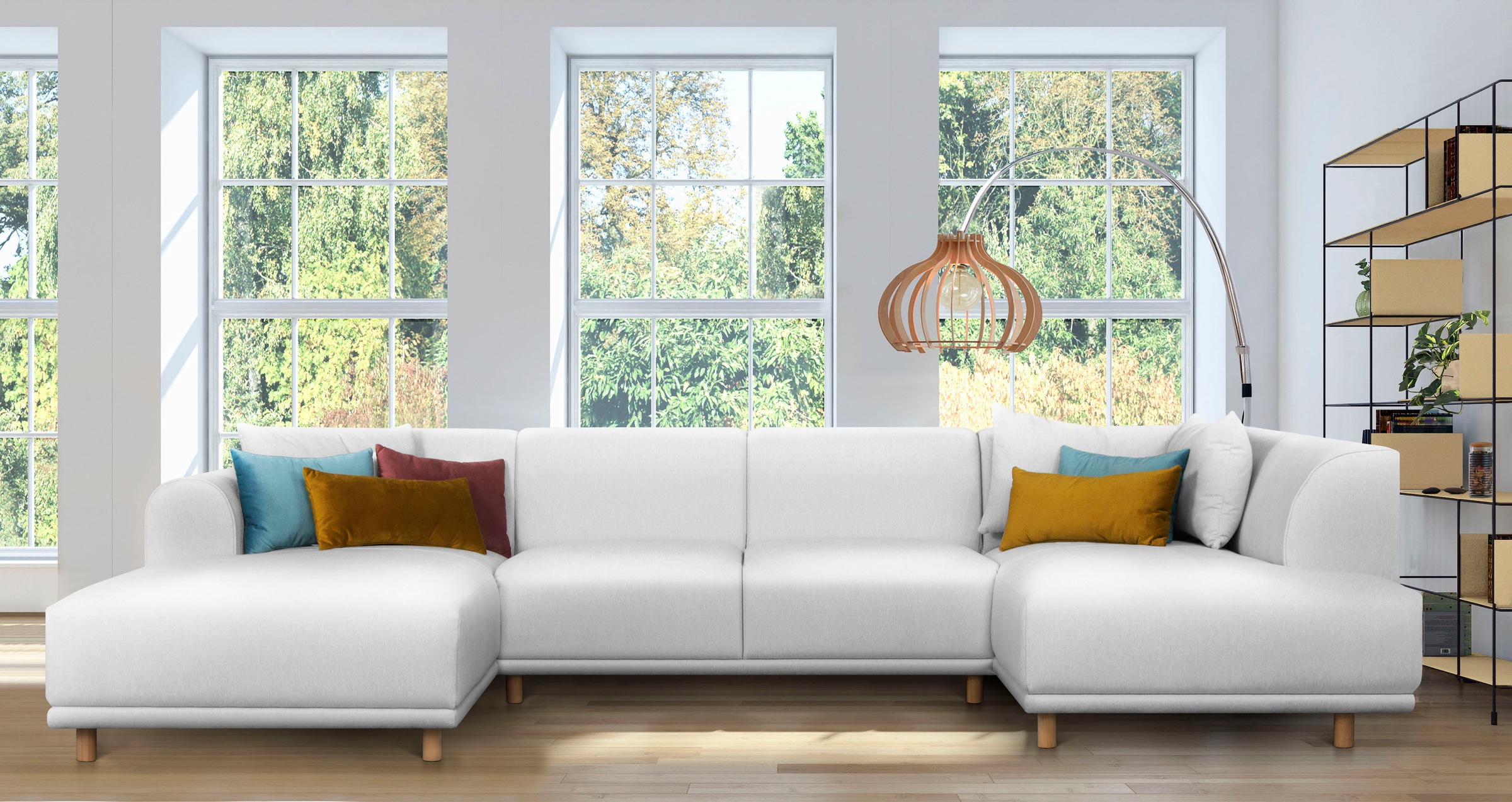 OTTO home Wohnlandschaft »Maroon U-Form« in skandinavischem Design, mit los günstig online kaufen