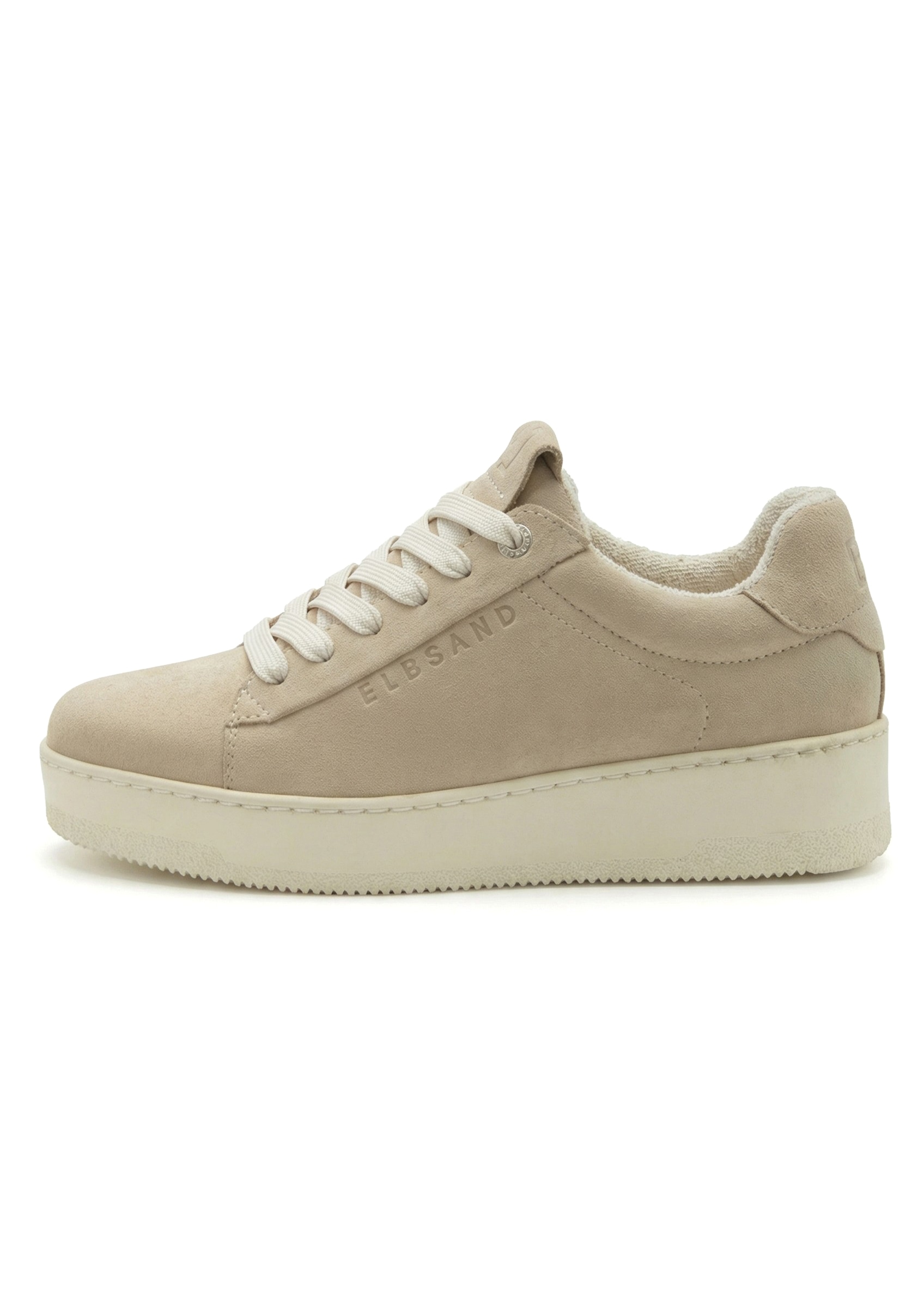 Elbsand Sneaker »Freizeitschuh, Lederschuh, Ledersneaker, Turnschuh, Schnürschuhe«  NEU aus Leder mit Plateausohle und austauschbaren Schnürsenkeln