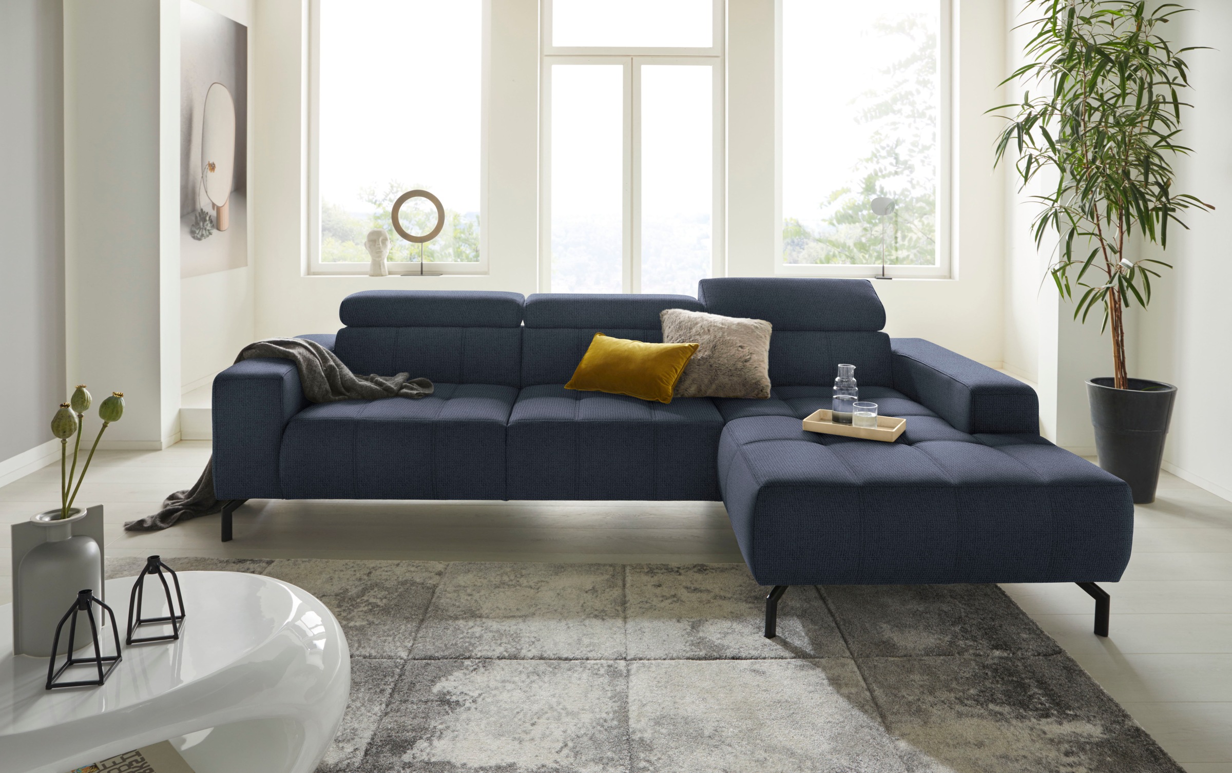 DOMO collection Ecksofa »Cunelli tolle Sitznähte als Designelement, fester günstig online kaufen