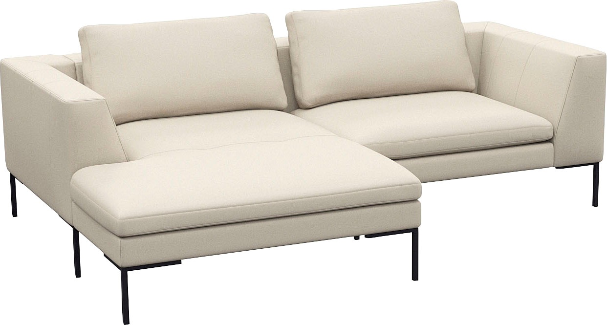 FLEXLUX Ecksofa »Loano, superbequemer Sitzkomfort durch Kaltschaum im Sitz, günstig online kaufen