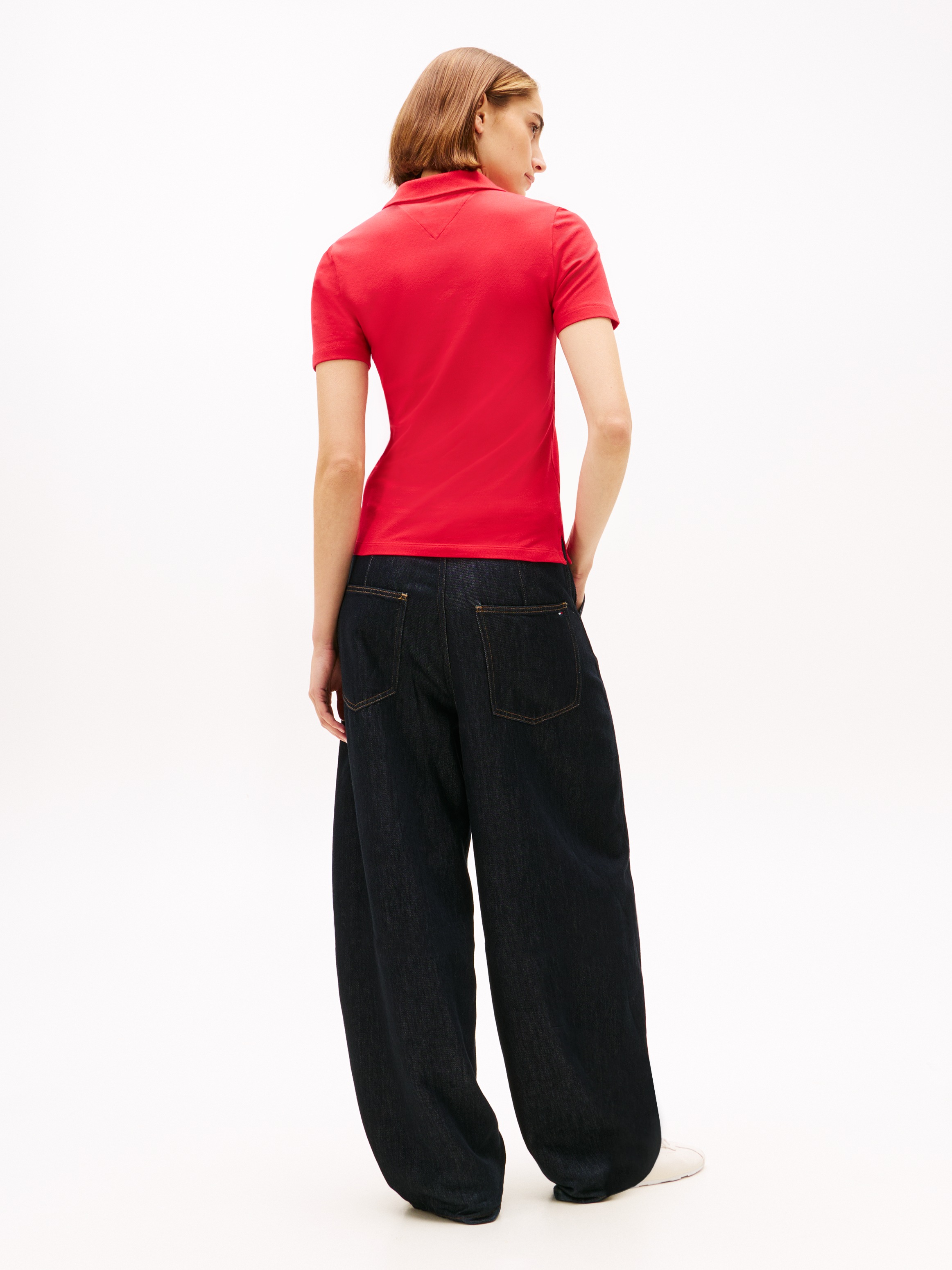 Tommy Hilfiger Poloshirt »1985 Slim Fit Pique Premium« mit Logostickerei, mit Seitenschlitzen