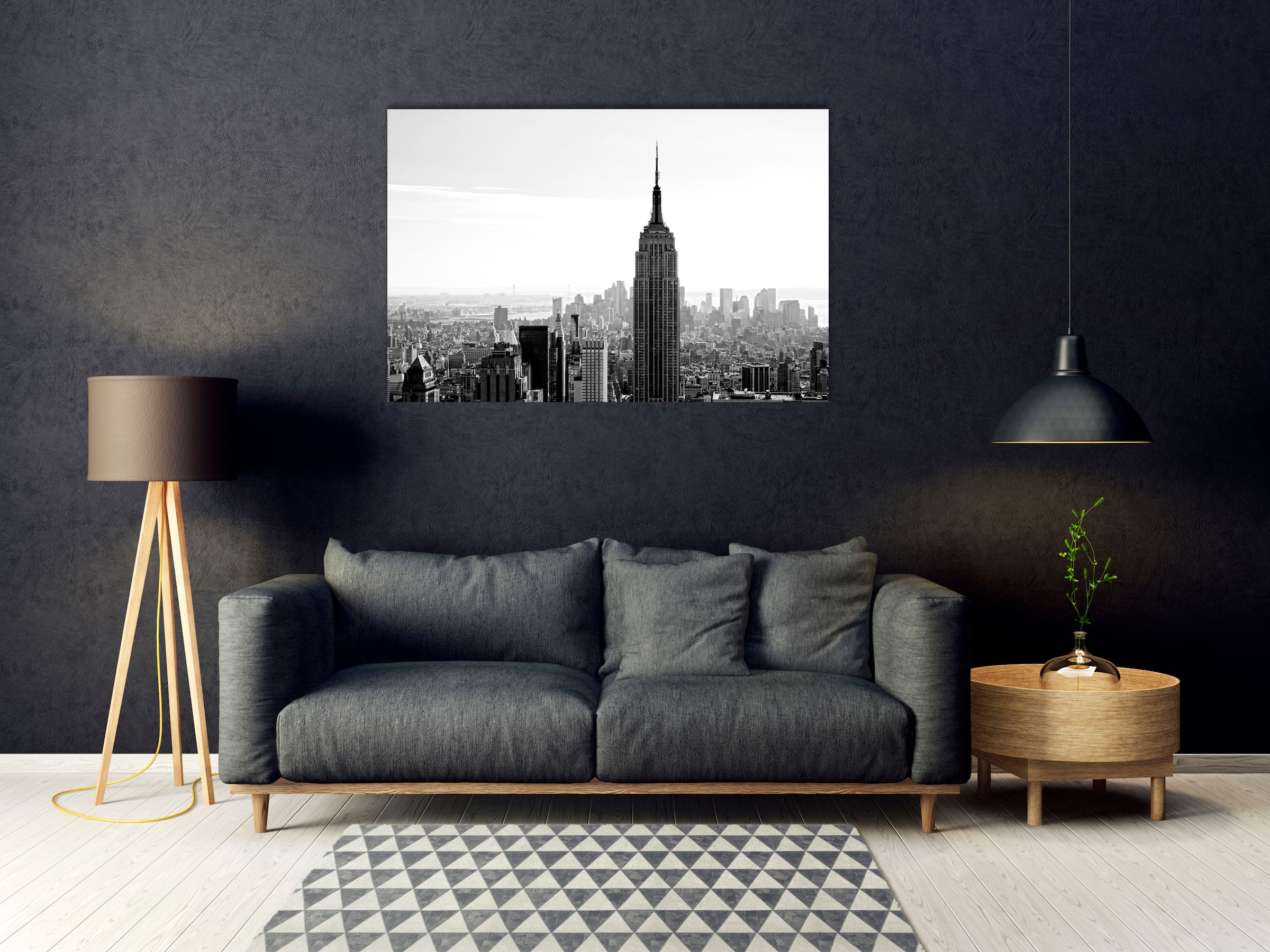 queence Acrylglasbild »Elgin«, Stadt-Foto-Schwarz-Weiß-Amerika-Bilder von A günstig online kaufen