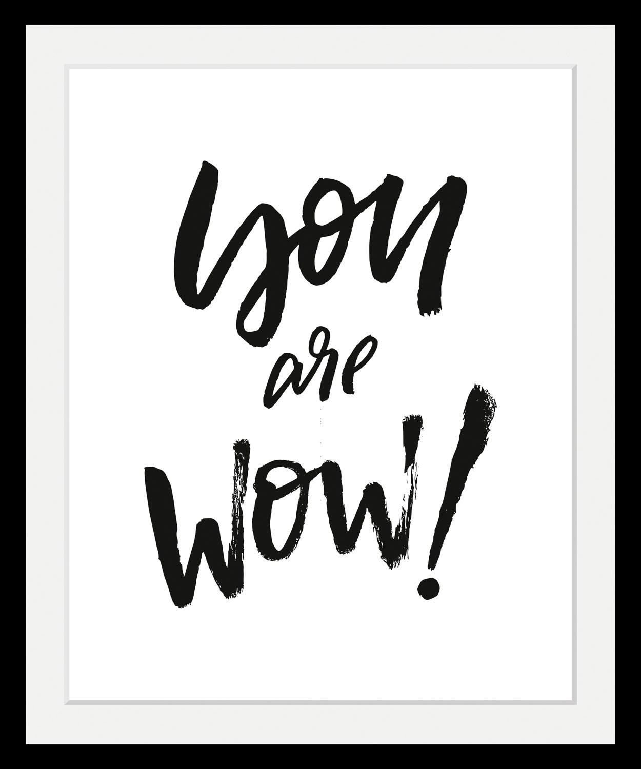 queence Bild »Spruch«, Schwarz-Weiß-Schriftzug-Motivationsbilder-Smileys, H günstig online kaufen