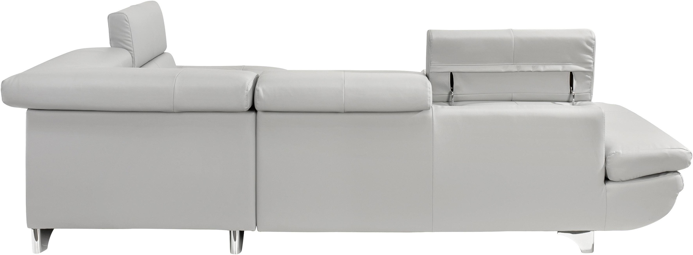 COTTA Polstergarnitur »Enterprise L-Form«, (Set), Set bestehend aus: Ecksofa mit Arm- & Kopfteilverstellung & Hocker