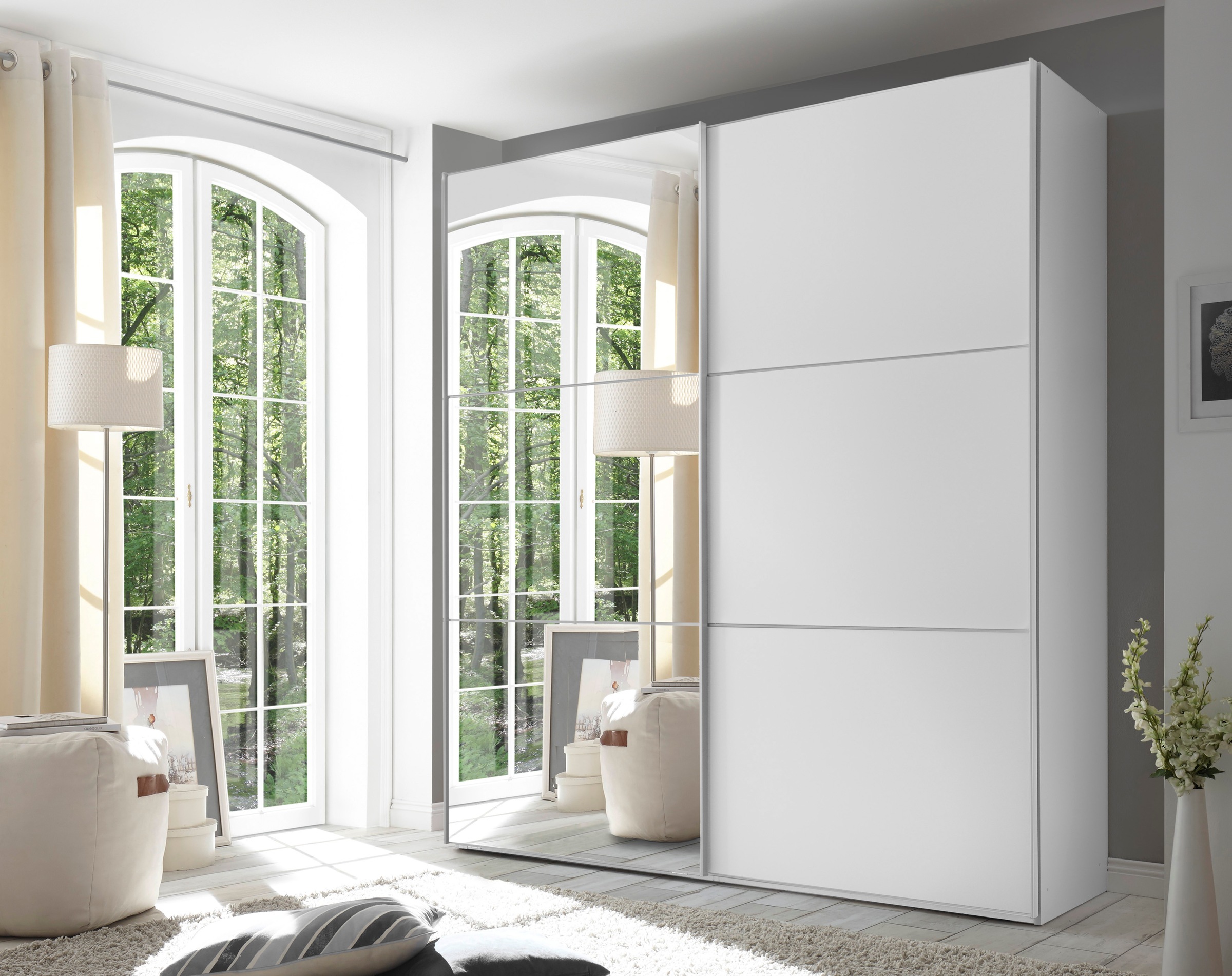 STAUD Schwebetürenschrank »Includo, Made in Germany«, vier verschiedene Ausstattungsvarianten