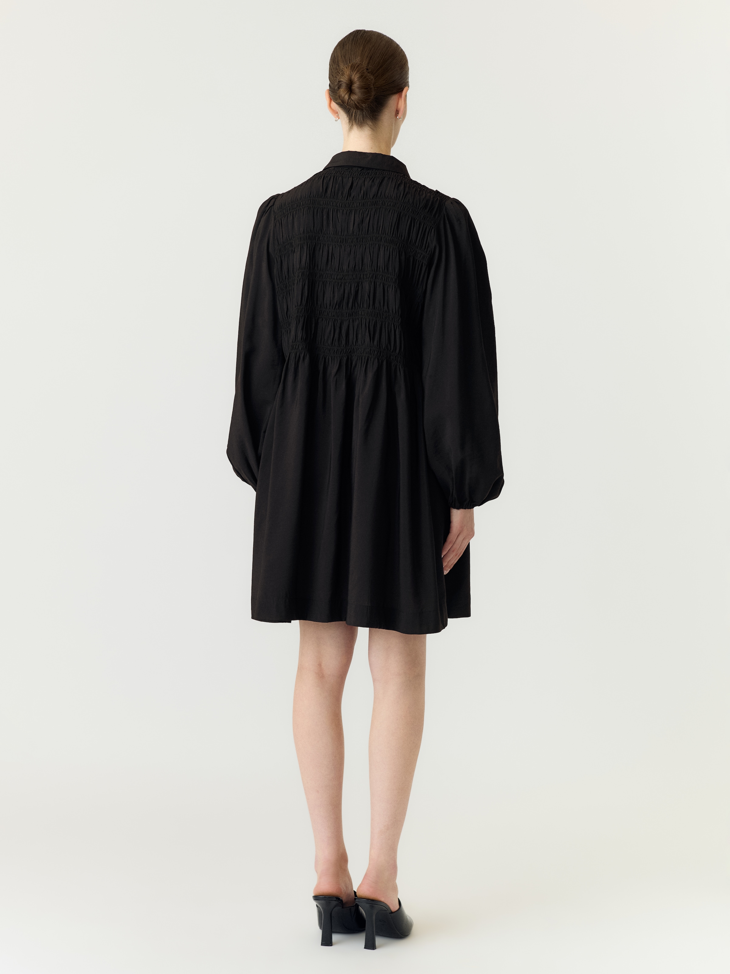 Y.A.S Smokkleid »YASPALA LS SMOCK SHIRT DRESS S. NOOS« Viskosemischung