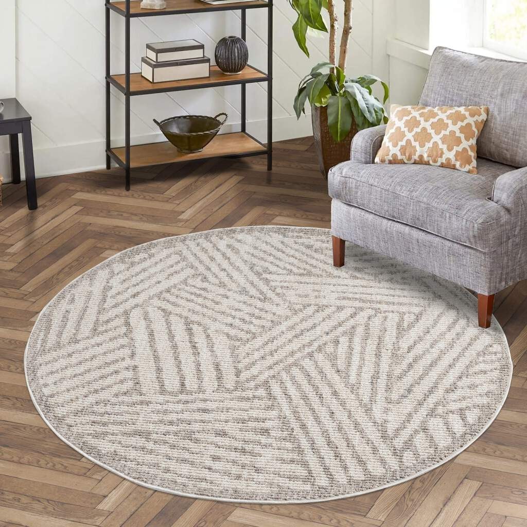 Carpet City Teppich »CLASICO 9161«, rund, 11 mm Höhe, Kurzflor Geometrisch, günstig online kaufen