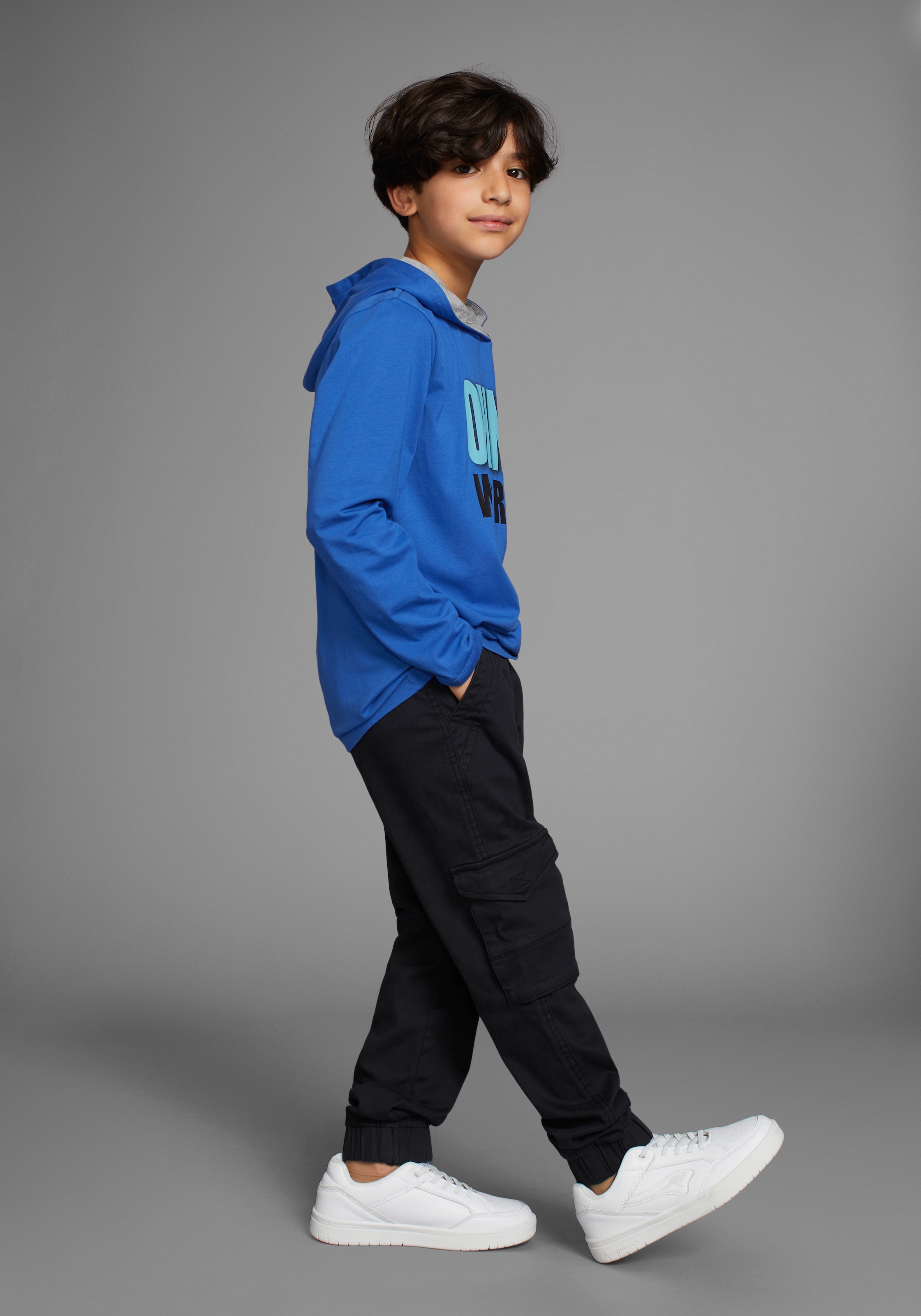 KIDSWORLD Kapuzenshirt »OHNE Worte!«, cooler Spruch