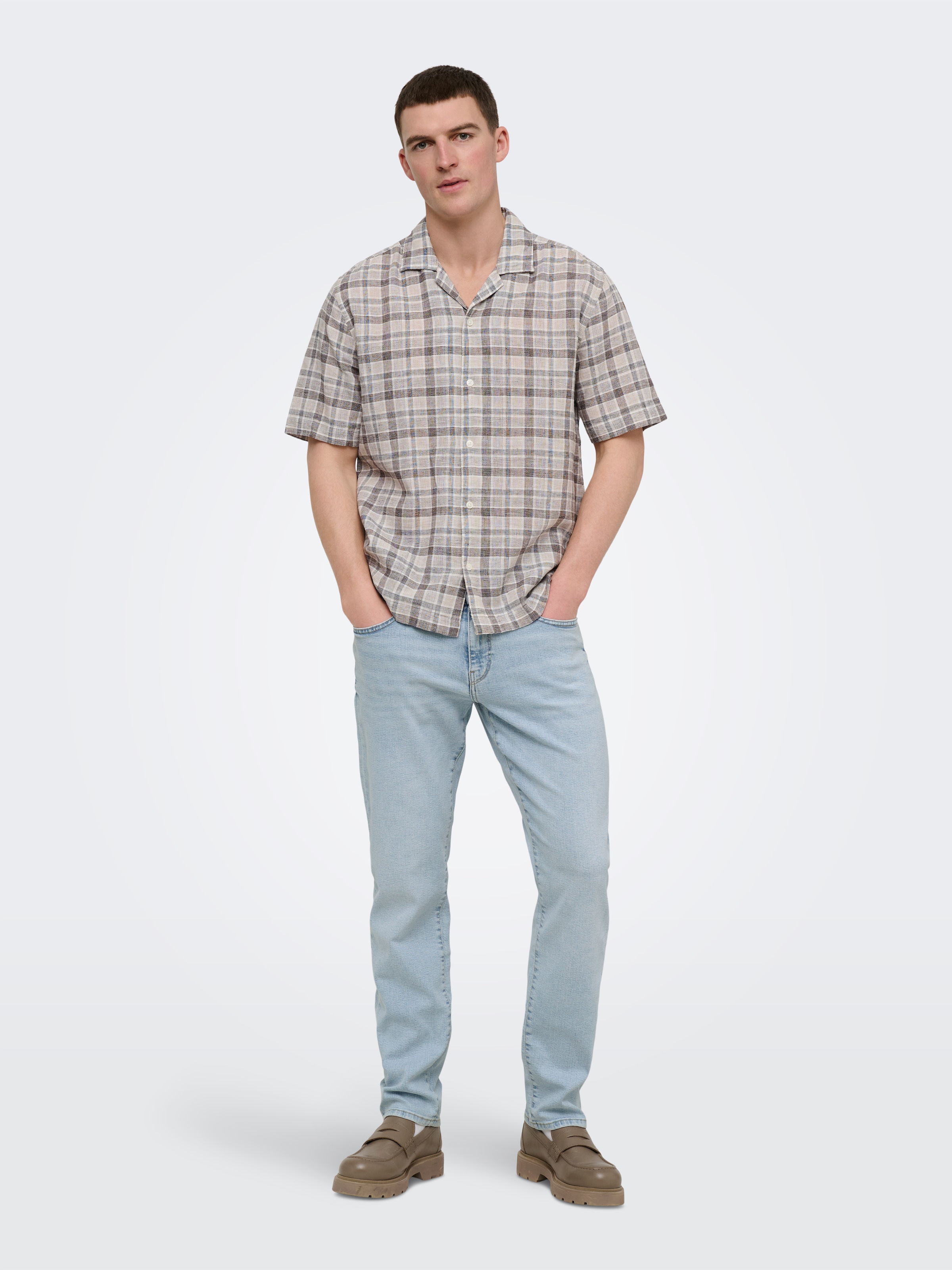 ONLY & SONS Straight-Jeans »ONSWEFT REG. MBD 5094 TAI DNM NOOS« Baumwollmischung, straight fit