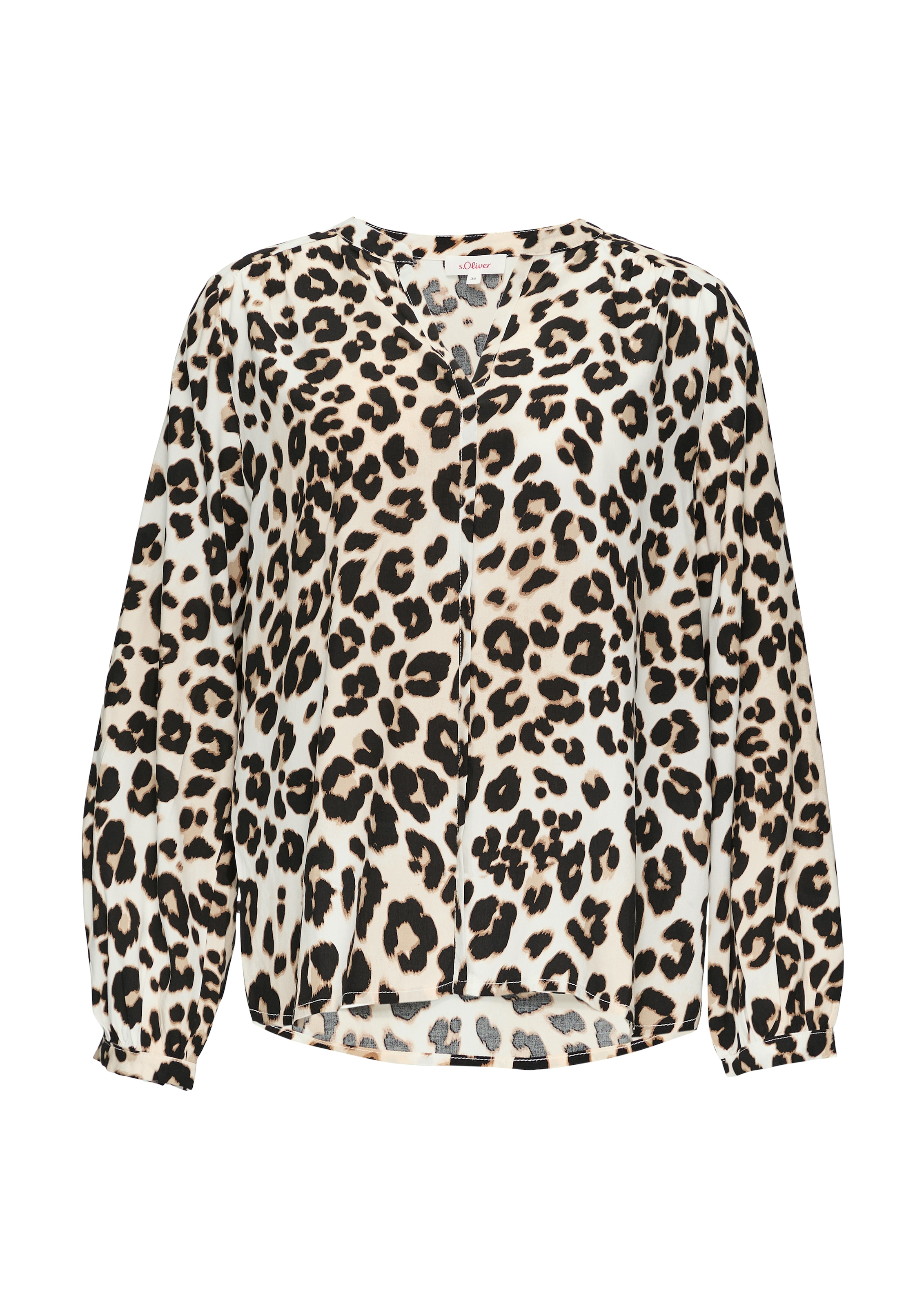 s.Oliver Langarmbluse, mit All-Over Print
