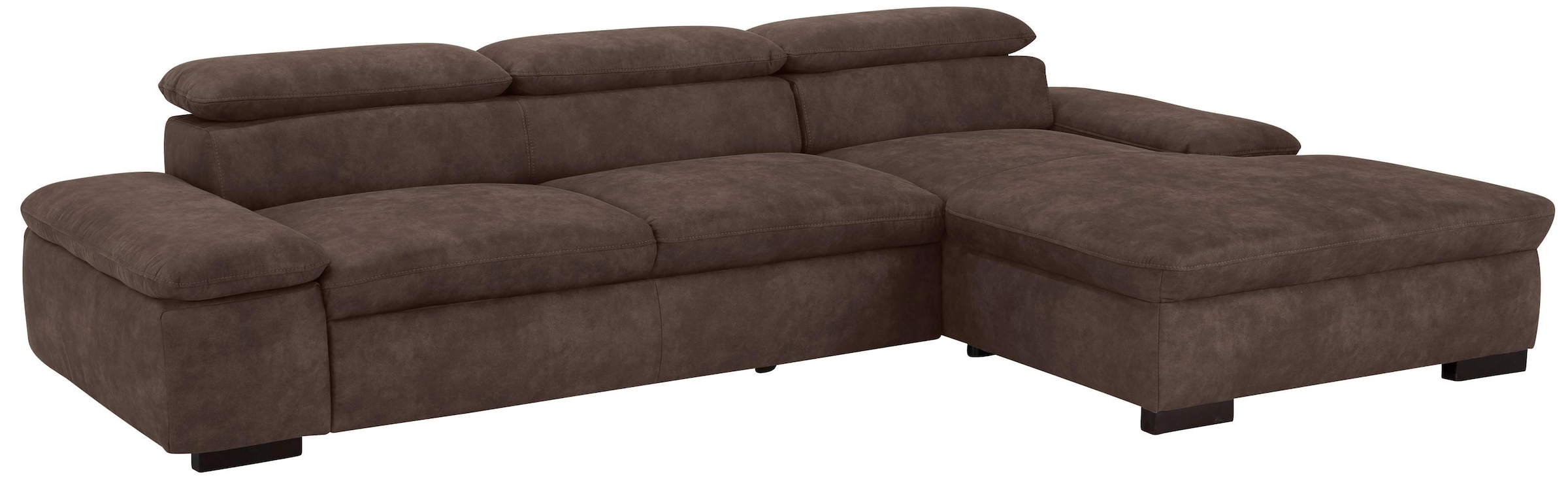 Home affaire Ecksofa »Alberto L-Form«, mit Kopfteilverstellung, wahlweise mit Bettfunktion