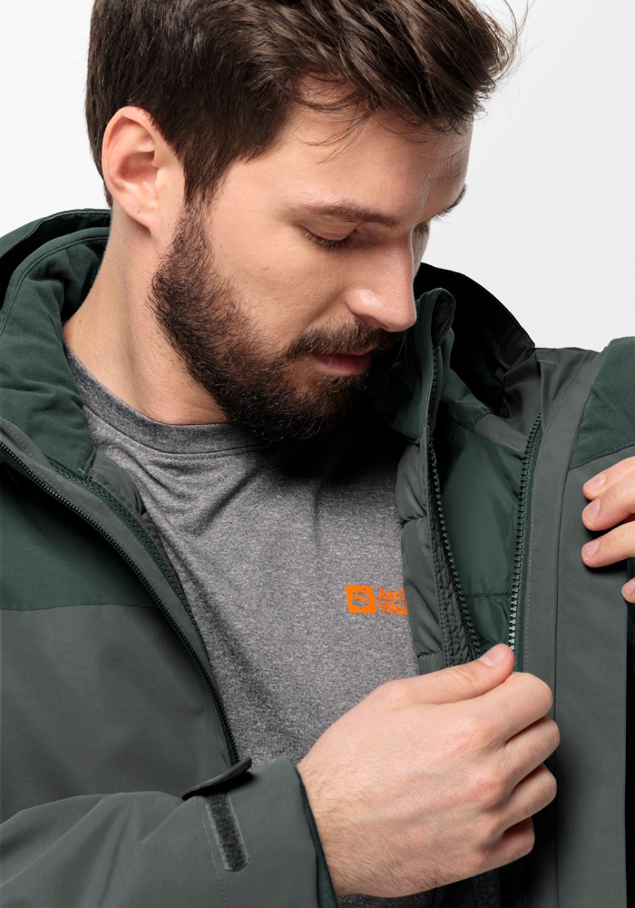 Jack Wolfskin 3-in-1-Funktionsjacke »GLAABACH 3IN1 JKT M«, mit Kapuze