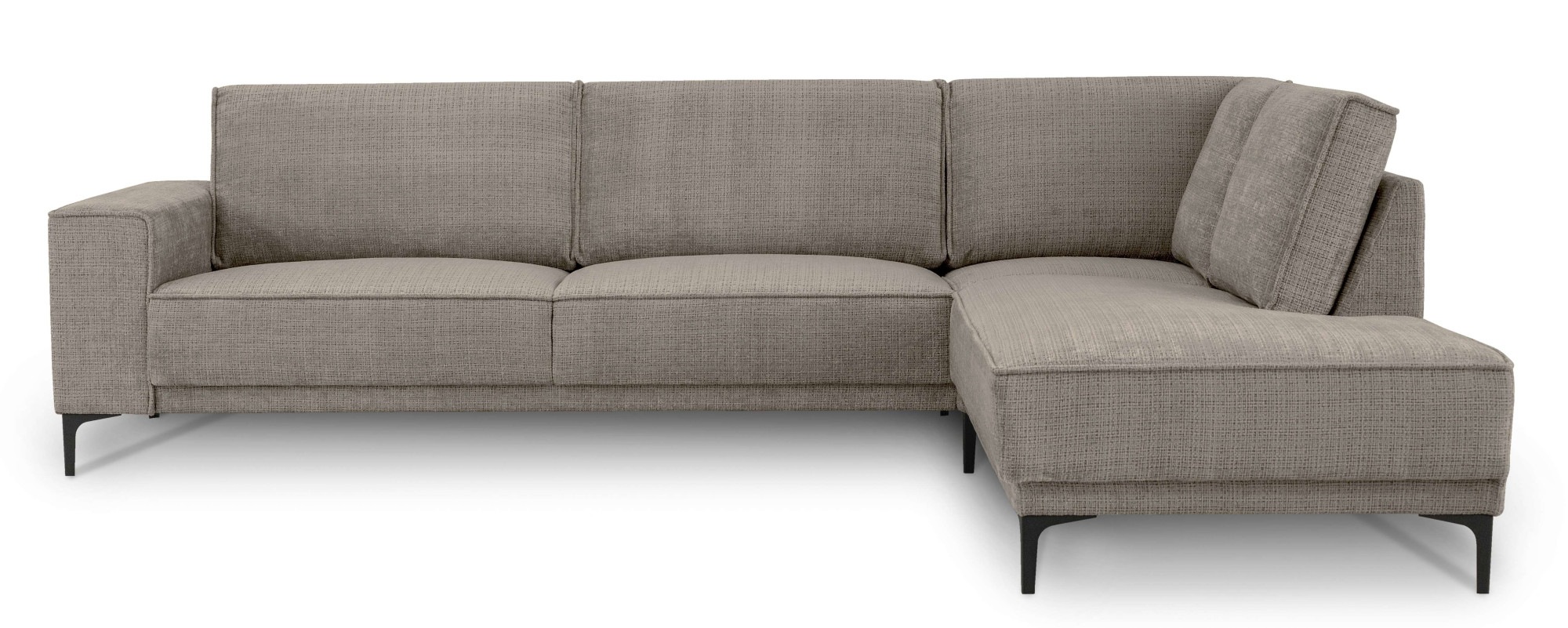 PLACES OF STYLE Ecksofa »Polsterecke Oland, Struktur, Flachgewebe, Luxus-Mi günstig online kaufen