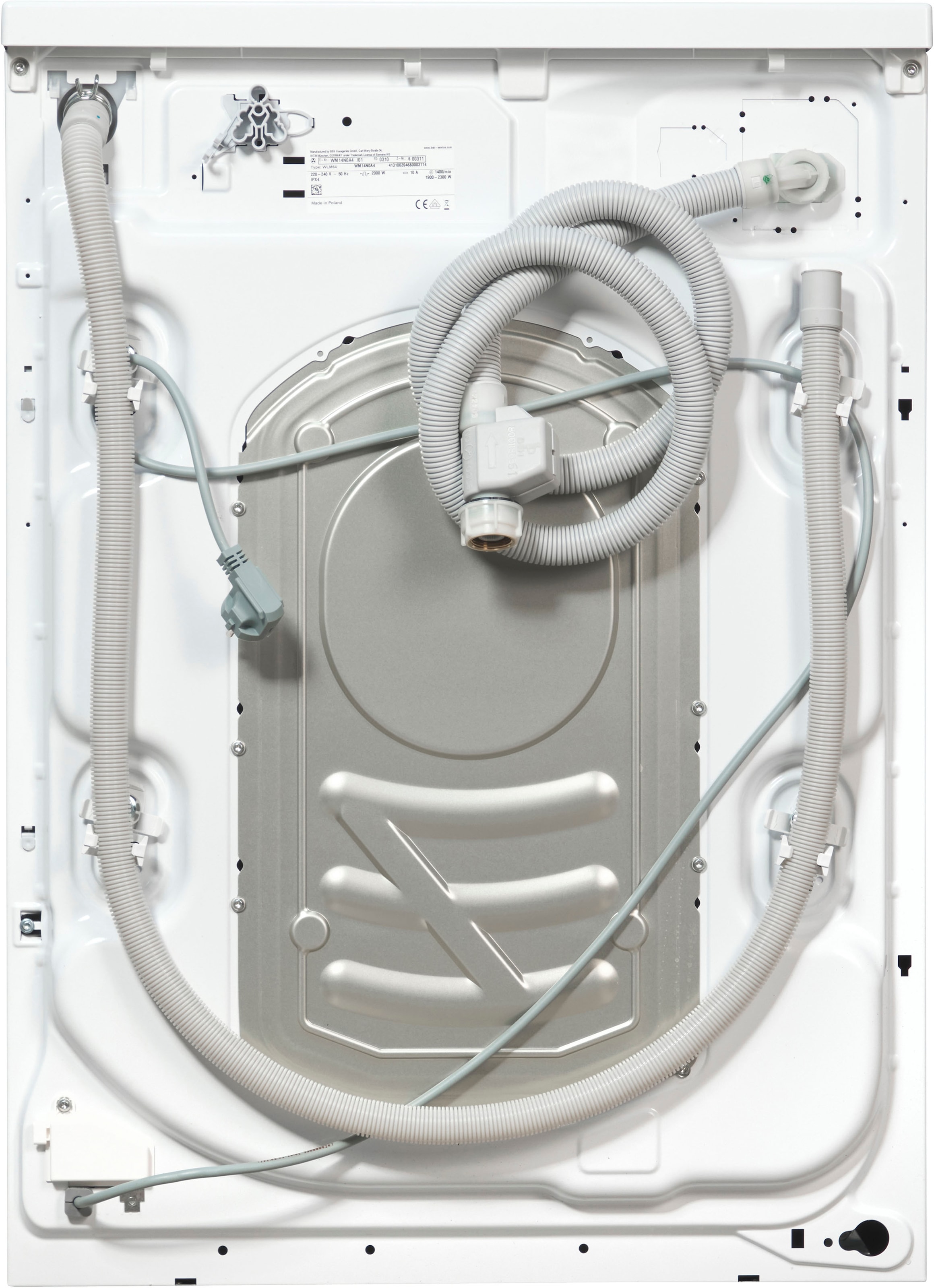 SIEMENS Waschmaschine »WM14N0A4«, iQ300, WM14N0A4, 8 kg, 1400 U/min, smartFinish – glättet dank Dampf