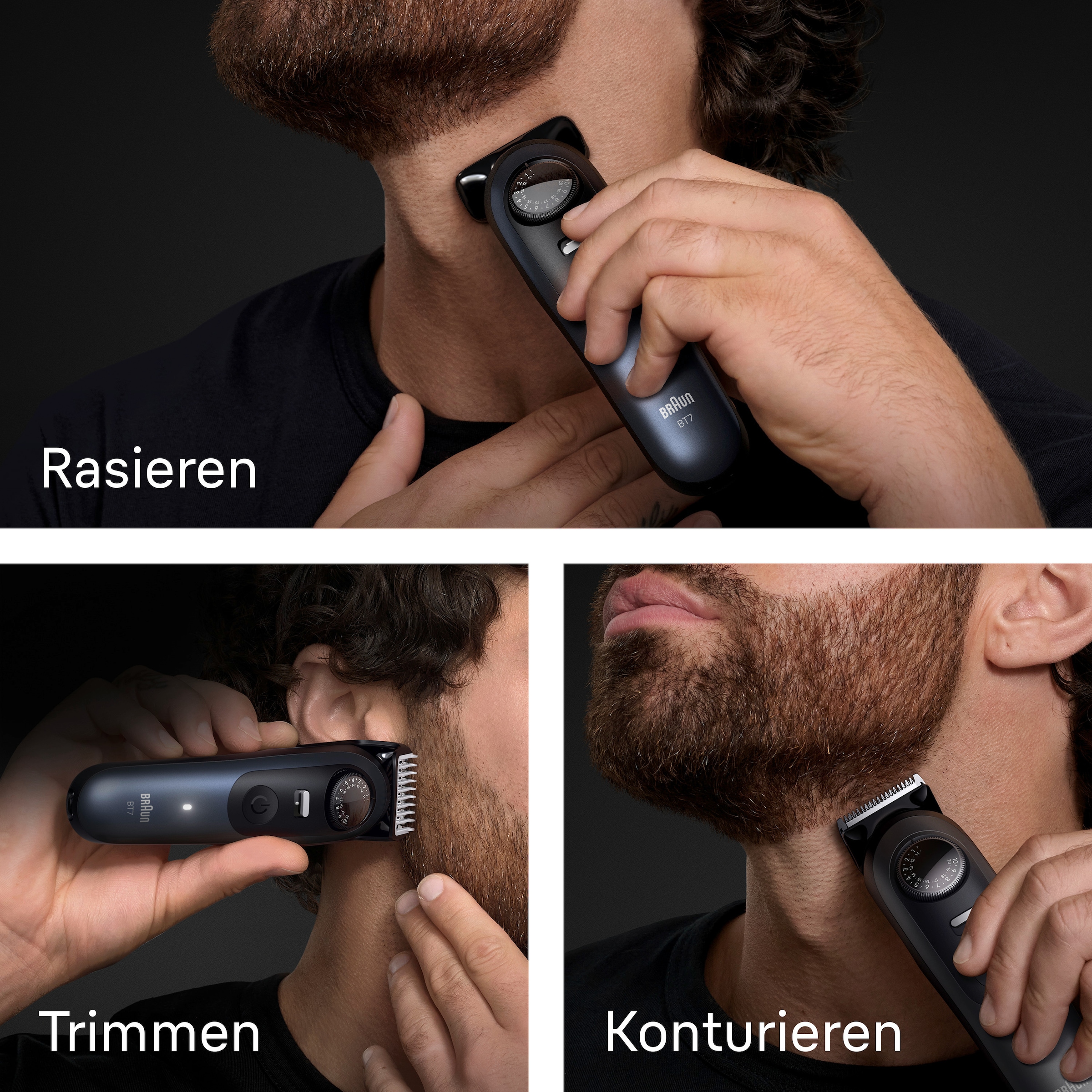Braun Haarschneider »Series 7 BT7540  - Golden Ribbon« 8 Aufsätze 11-in-1 Set, ProBlade, Nasenhaartrimmer, AutoSense, 120 Min Akku