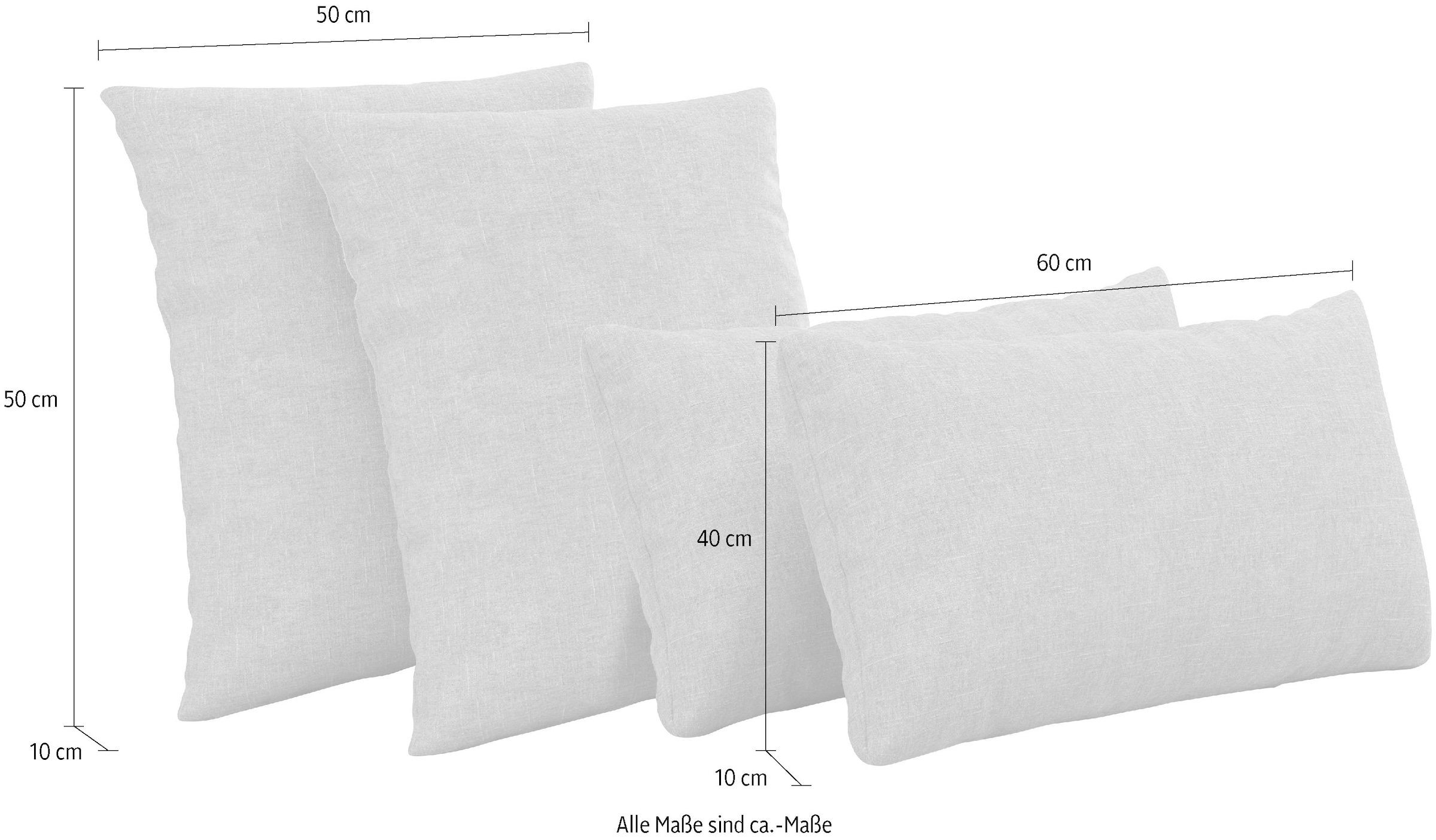 sit&more Auflagekissen »Dali« 4 Stück im Set