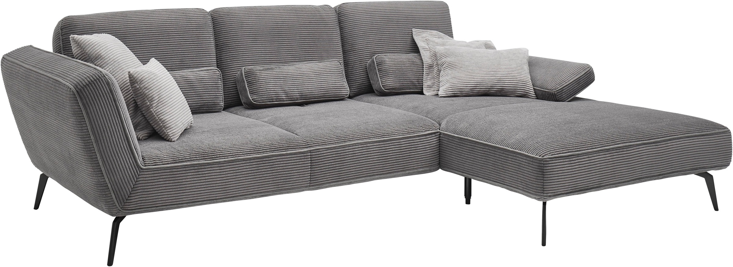 set one by Musterring Ecksofa »SO 4500, Füße schwarz matt, inkl Schwenkrück günstig online kaufen
