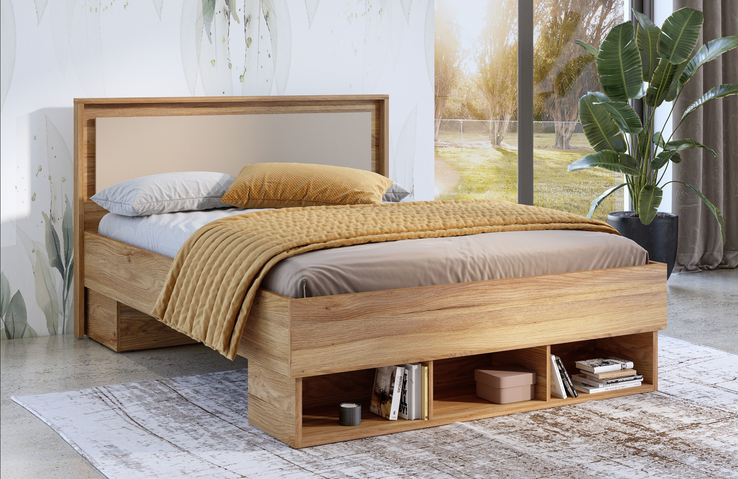 INOSIGN Bettgestell »Wharton, 140, 160 oder 180cm Breite, Made in Europe«, günstig online kaufen