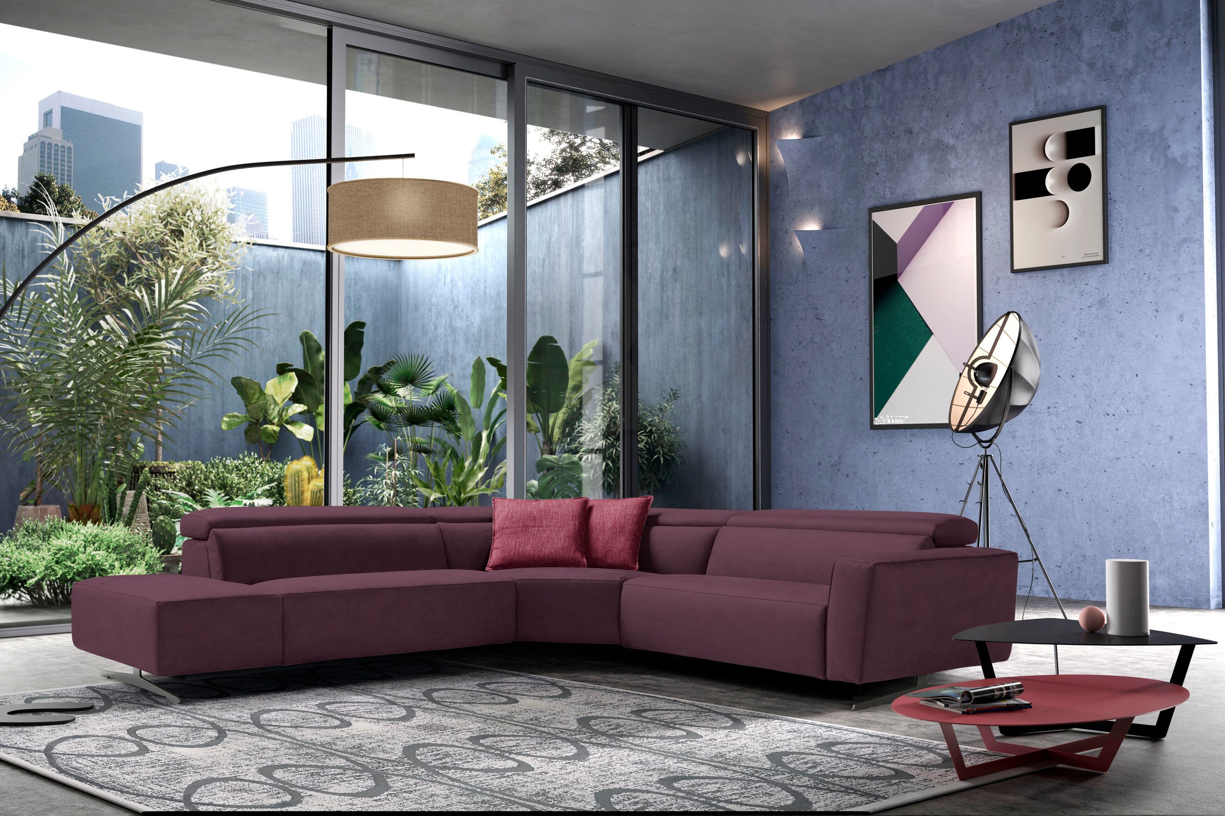 Egoitaliano Ecksofa »Stefanie-e, Designsofa der Extraklasse, bequem mit hoh günstig online kaufen