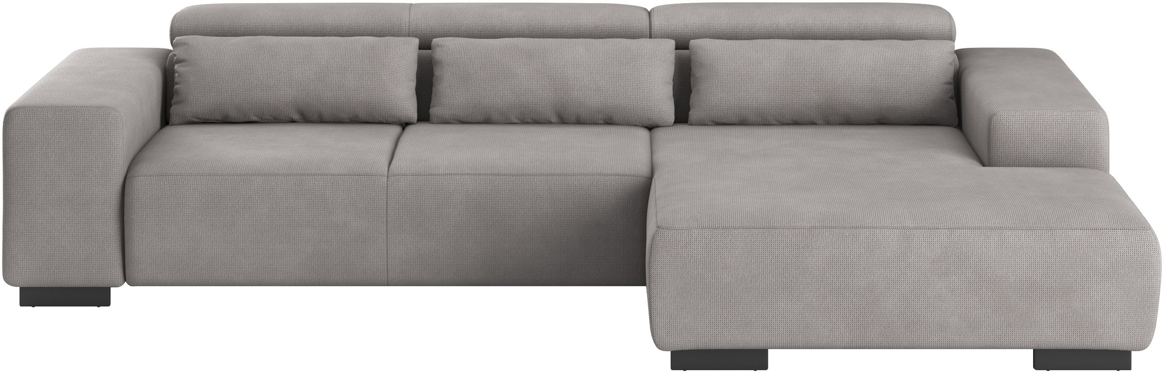 COTTA Ecksofa "Side L-Form, mit Kopfteilverstellung & 3 Nierenkissen" optio günstig online kaufen