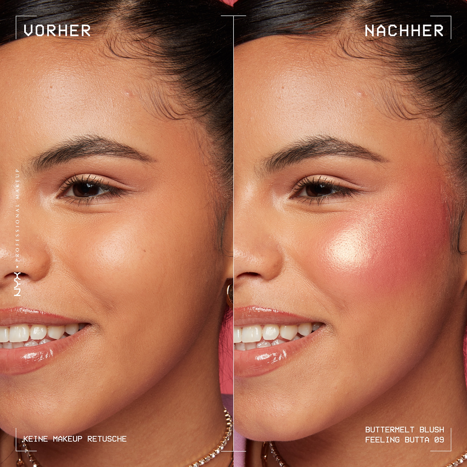 NYX Rouge »Makeup Buttermelt Blush«, Cremige, leichte Textur, variable Deckkraft, pflegende Formel.