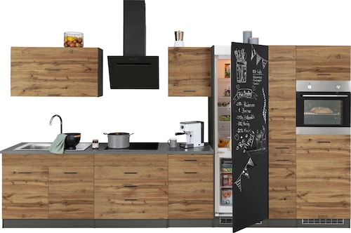 KOCHSTATION Küchenzeile »KS-Trier« ohne E-Geräte, Breite 380 cm günstig online kaufen