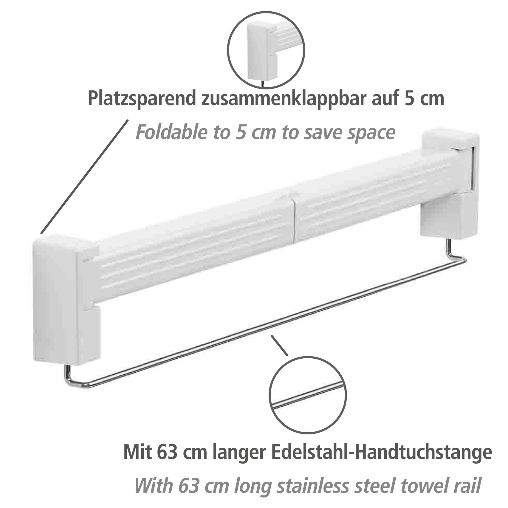 WENKO Balkonwäschetrockner »Modell Butterfly«, Wäschetrockner zur Wandmonta günstig online kaufen