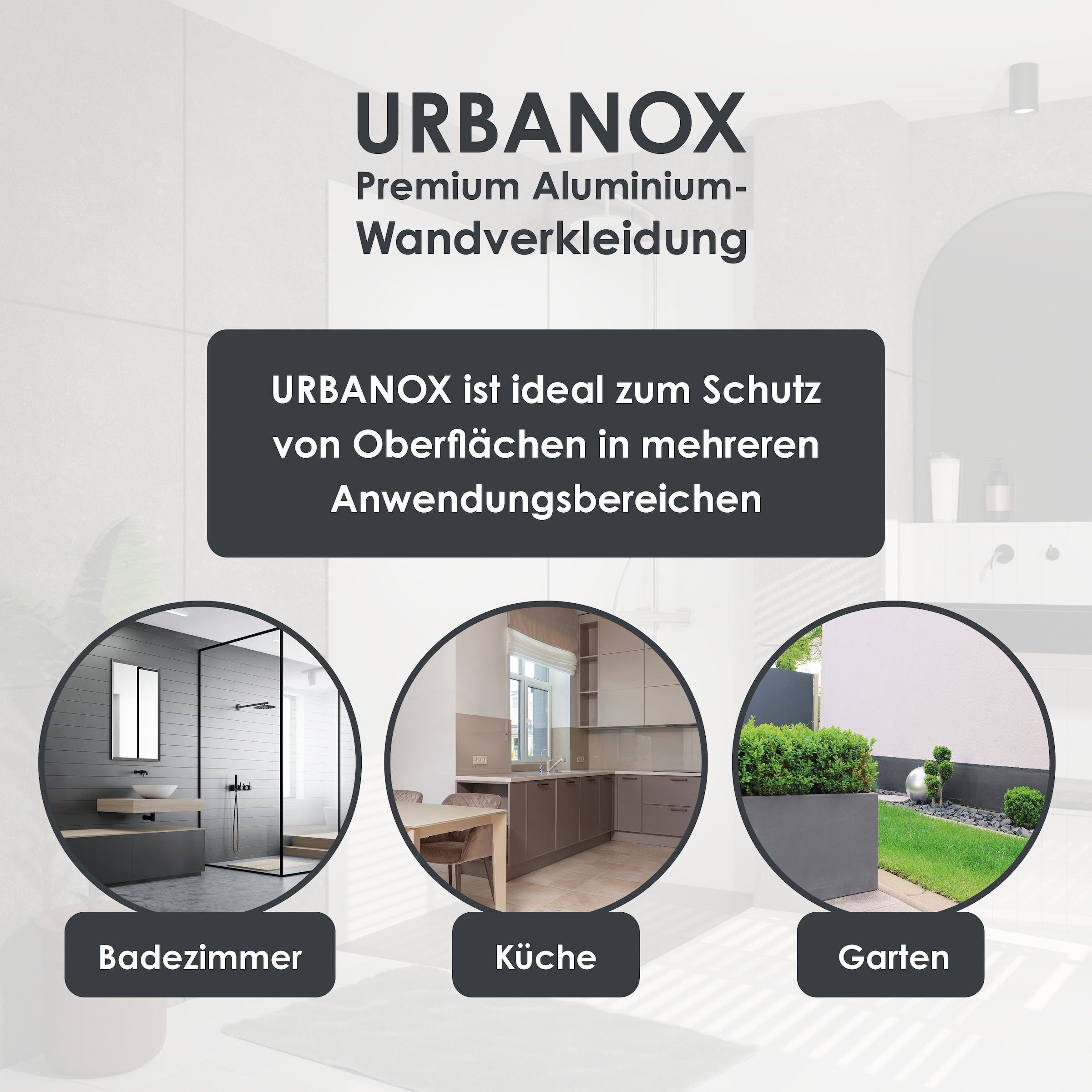 Marwell Duschrückwand »Urbanox« Set bestehend aus: 1 Paneel 90 x 210 cm, 1 Paneel 120 x 210 cm