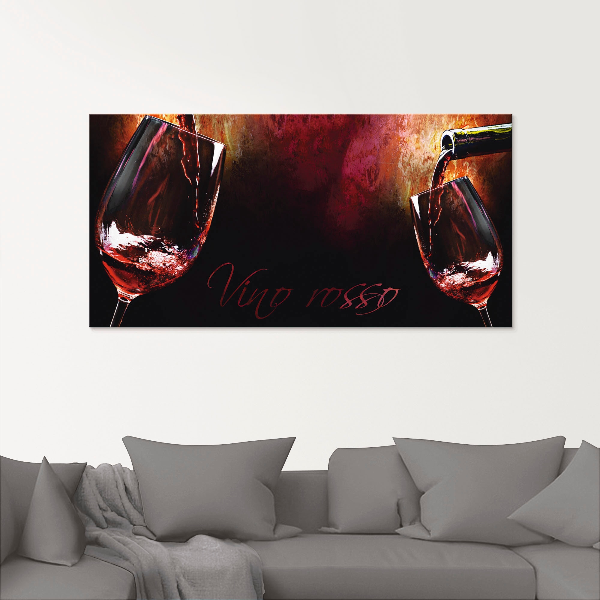 Artland Glasbild »Wein - Rotwein« Getränke 1 Stk. tlg. in verschiedenen Grö günstig online kaufen