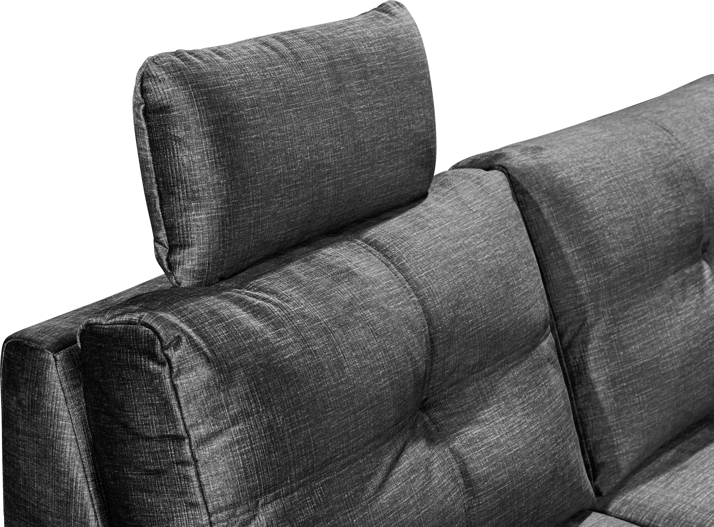 ED EXCITING DESIGN Wohnlandschaft »Alija U-Form«, mit Bettfunktion, Bettkasten, Armteilverstellung & Kopfstützen