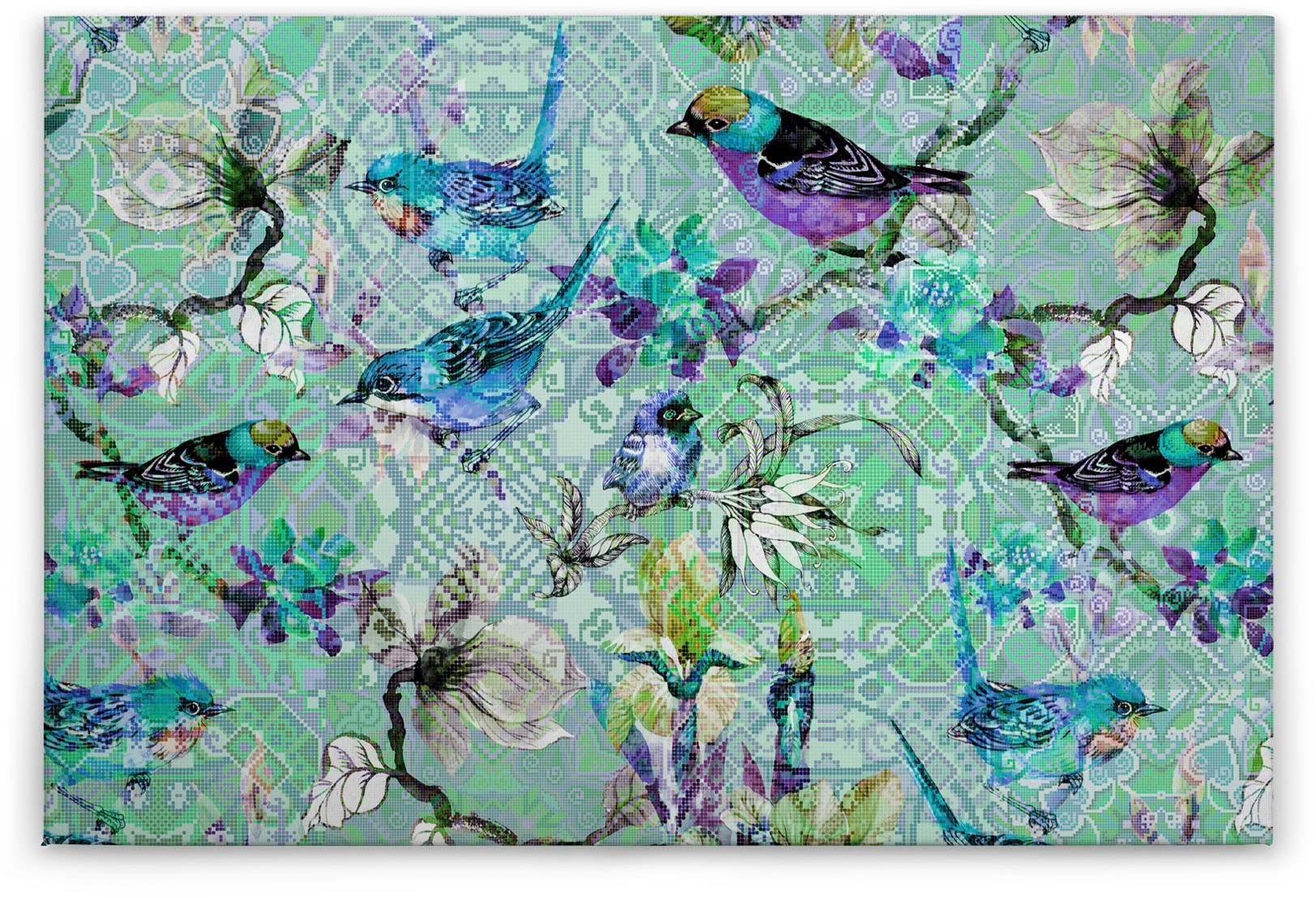 Bricoflor Vogel Wandbild In Schwarz Und Weiß Moderne Leinwand Für Wohnzimme günstig online kaufen