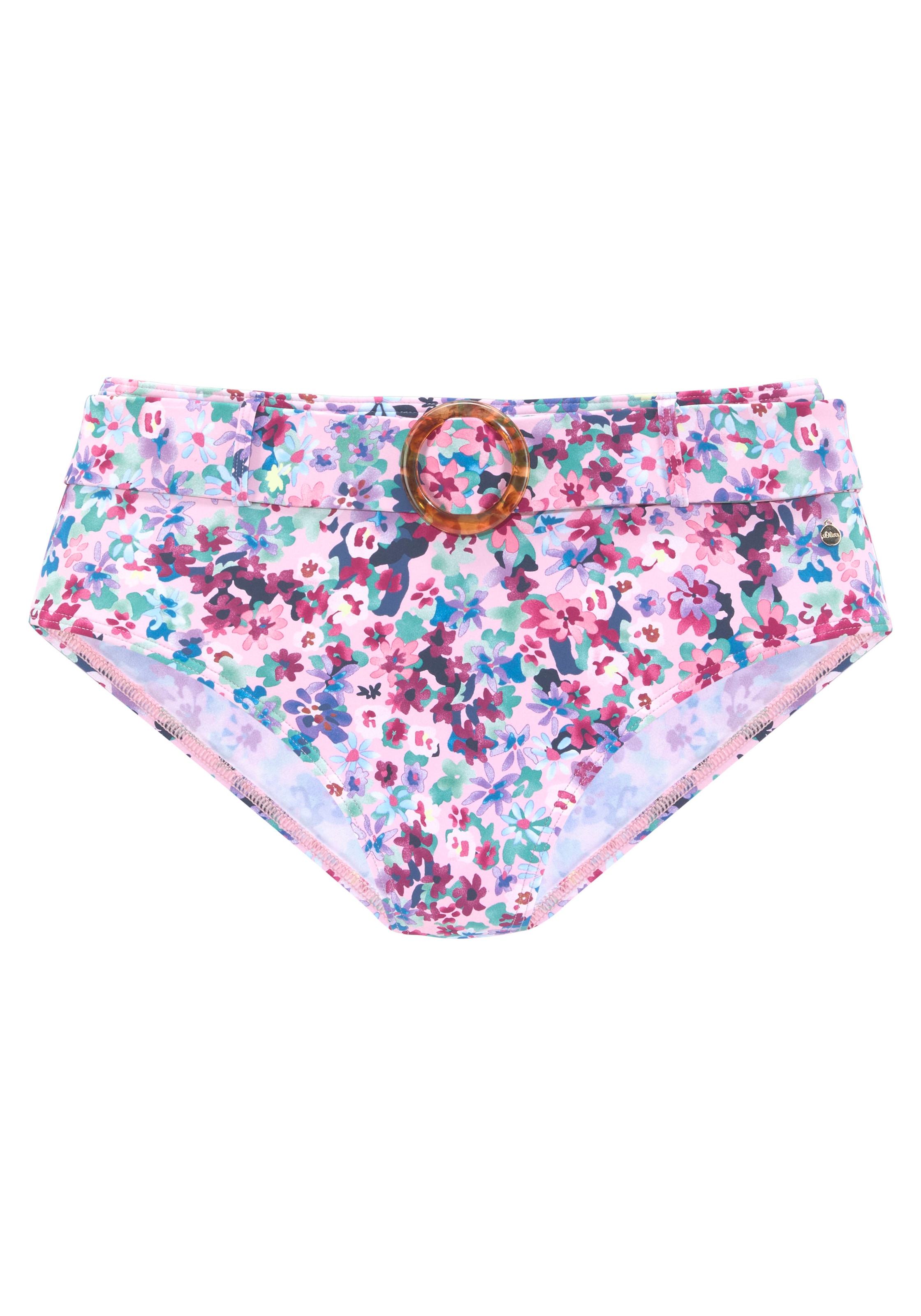 s.Oliver Highwaist-Bikini-Hose »Scatter«, mit abnhembarem Gürtel