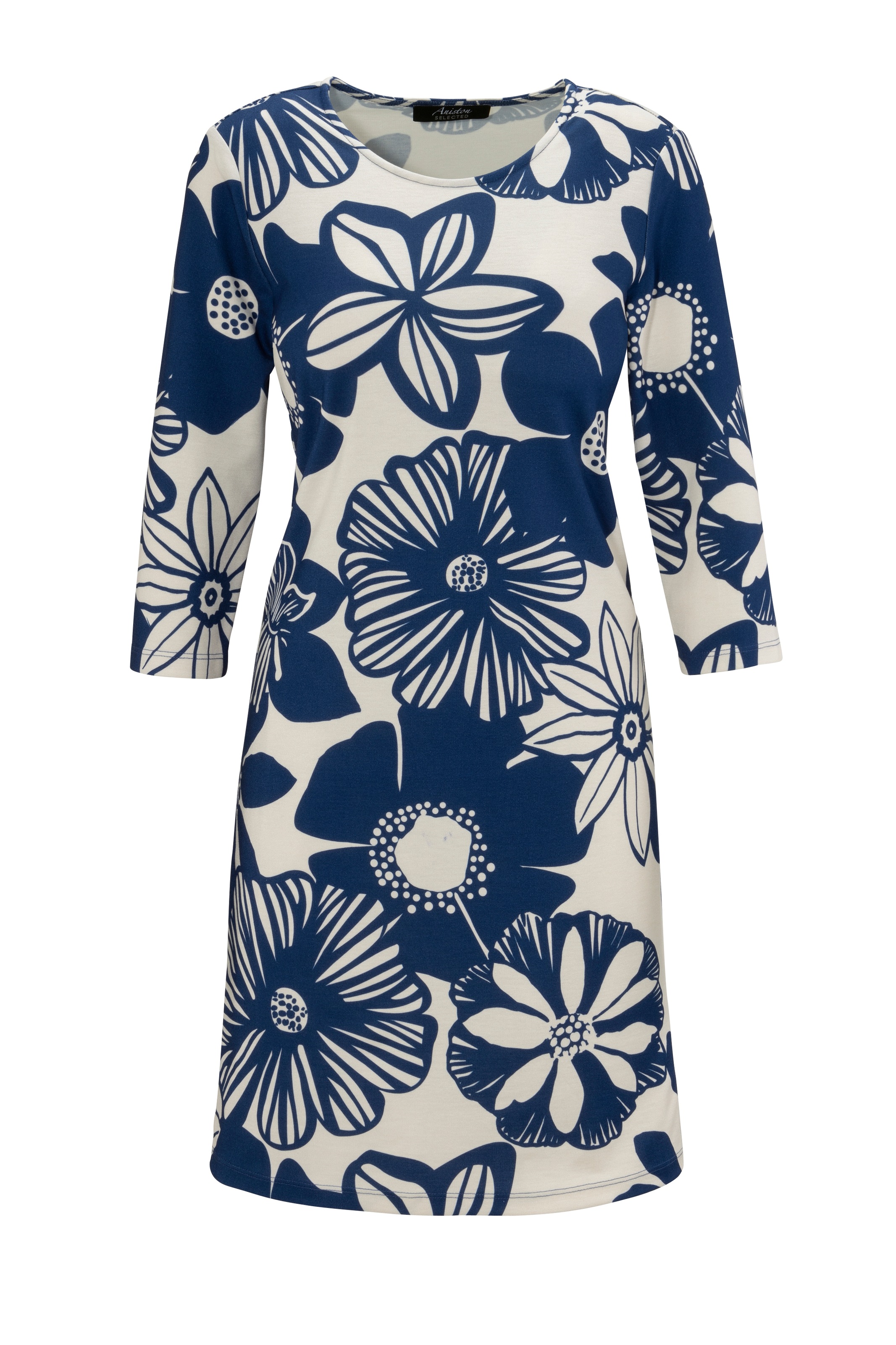 großem - Blütendruck mit - Teil Unikat Aniston KOLLEKTION SELECTED ein NEUE Jerseykleid, kaufen Jedes