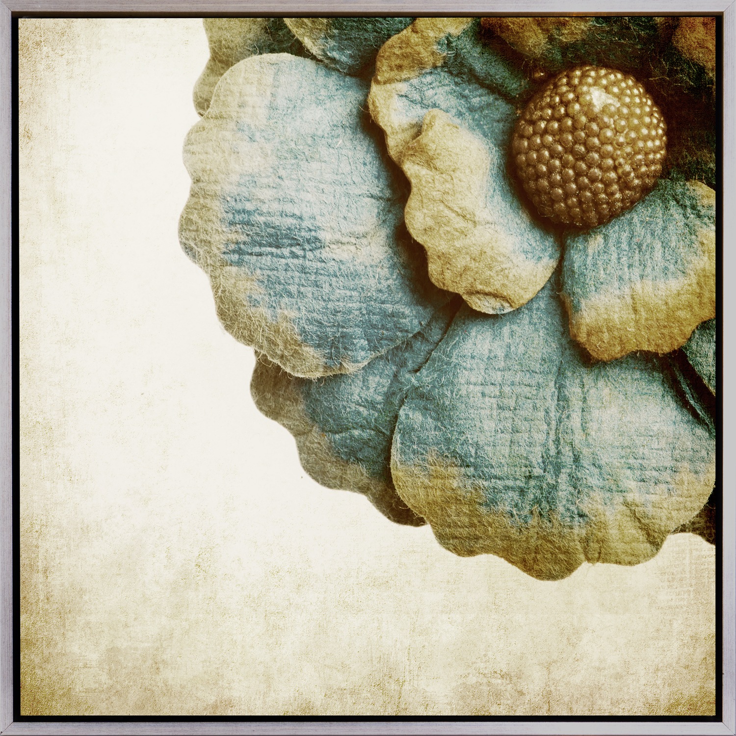 queence Leinwandbild »Golden Flower«, Abstrakt-Pflanzen-Pflanzenbilder-Blum günstig online kaufen