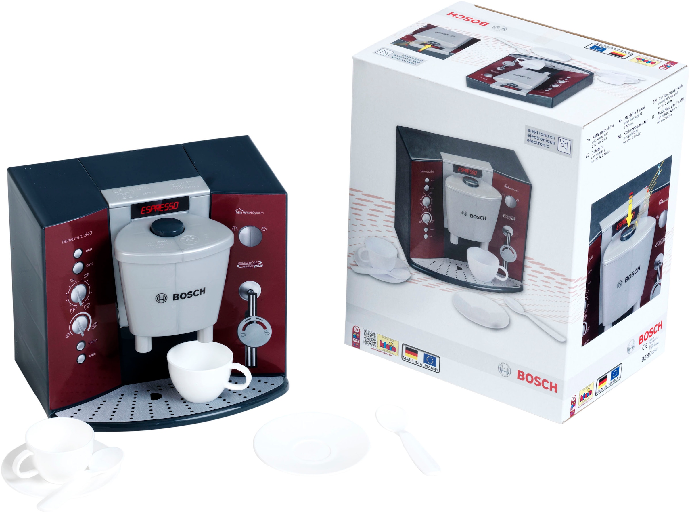 Kinder-Kaffeemaschine »Bosch Kaffeemaschine mit Sound & Espressoset«, mit...