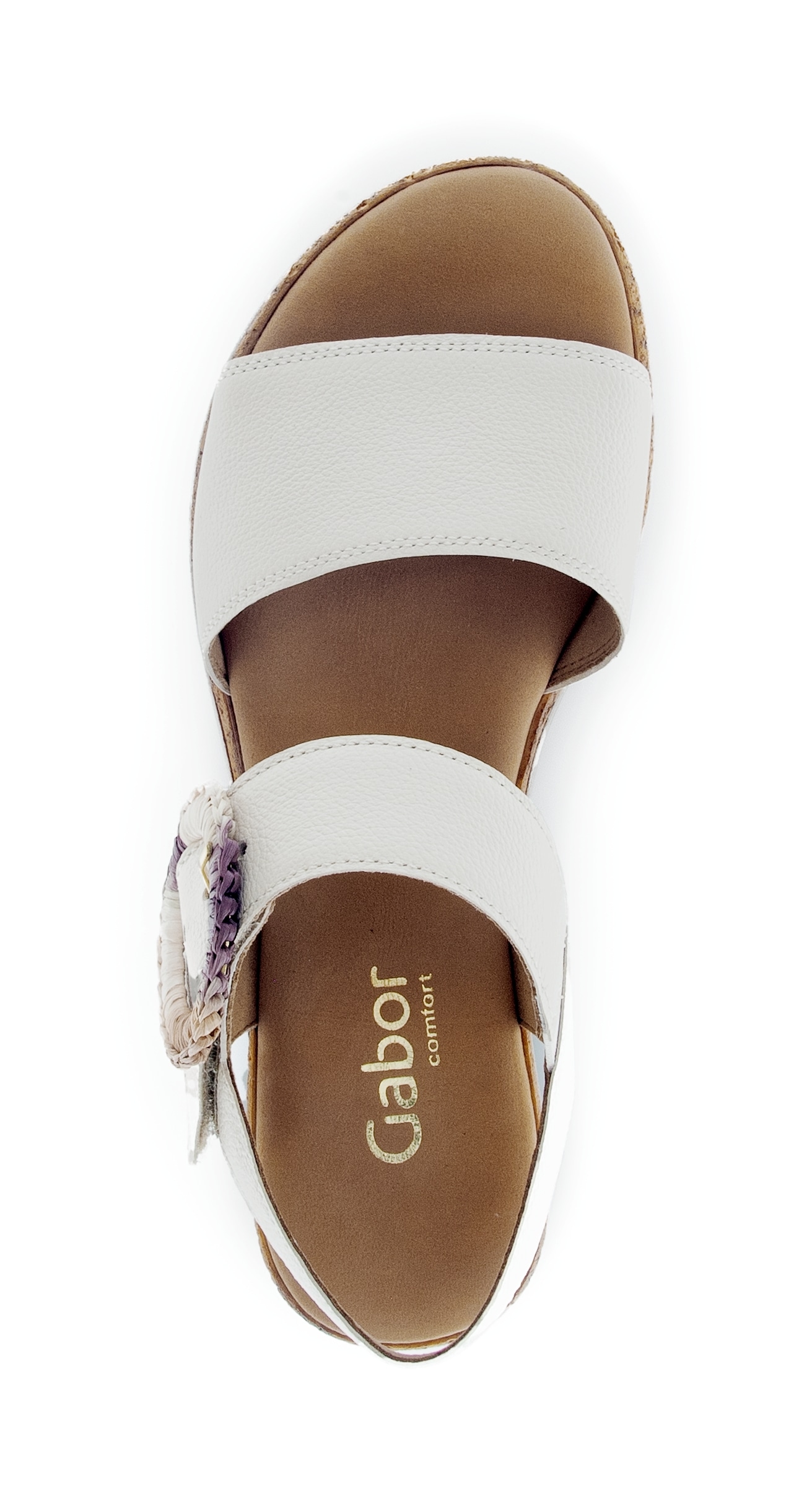 Gabor Keilsandalette »Genua«  , Plateau, Sommerschuh mit dekorativer Zierschnalle, G-Weite