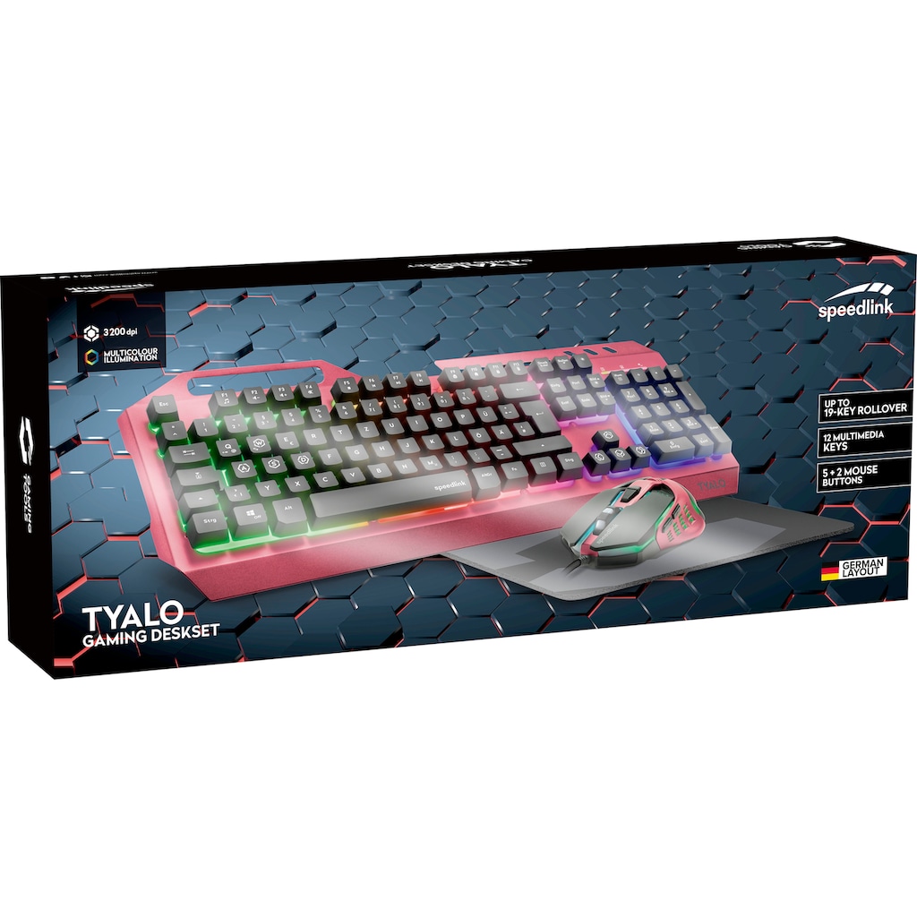 Speedlink Gaming-Tastatur »TYALO Illuminated 3in1 Gaming-Set«