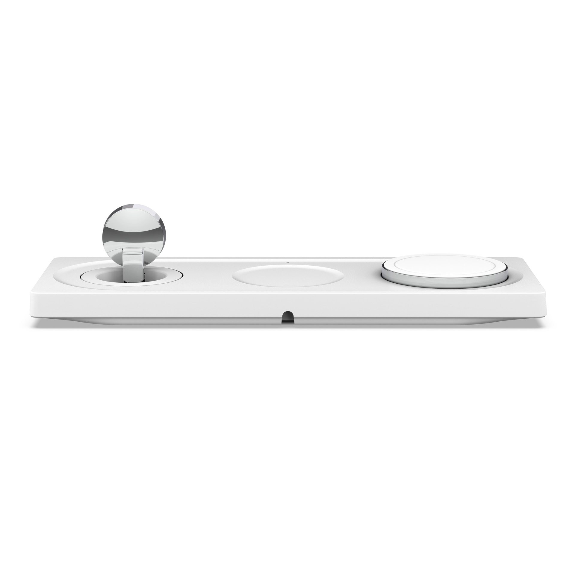 Belkin Smartphone-Ladegerät »Belkin drahtloses 3-in-1 MagSafe Ladepad«, (inkl. Netzteil kompatibel für iPhone der Serie 15/14/13/12), für iPhone, Apple Watch und AirPods, Wireless Ladegerät/Ladestation