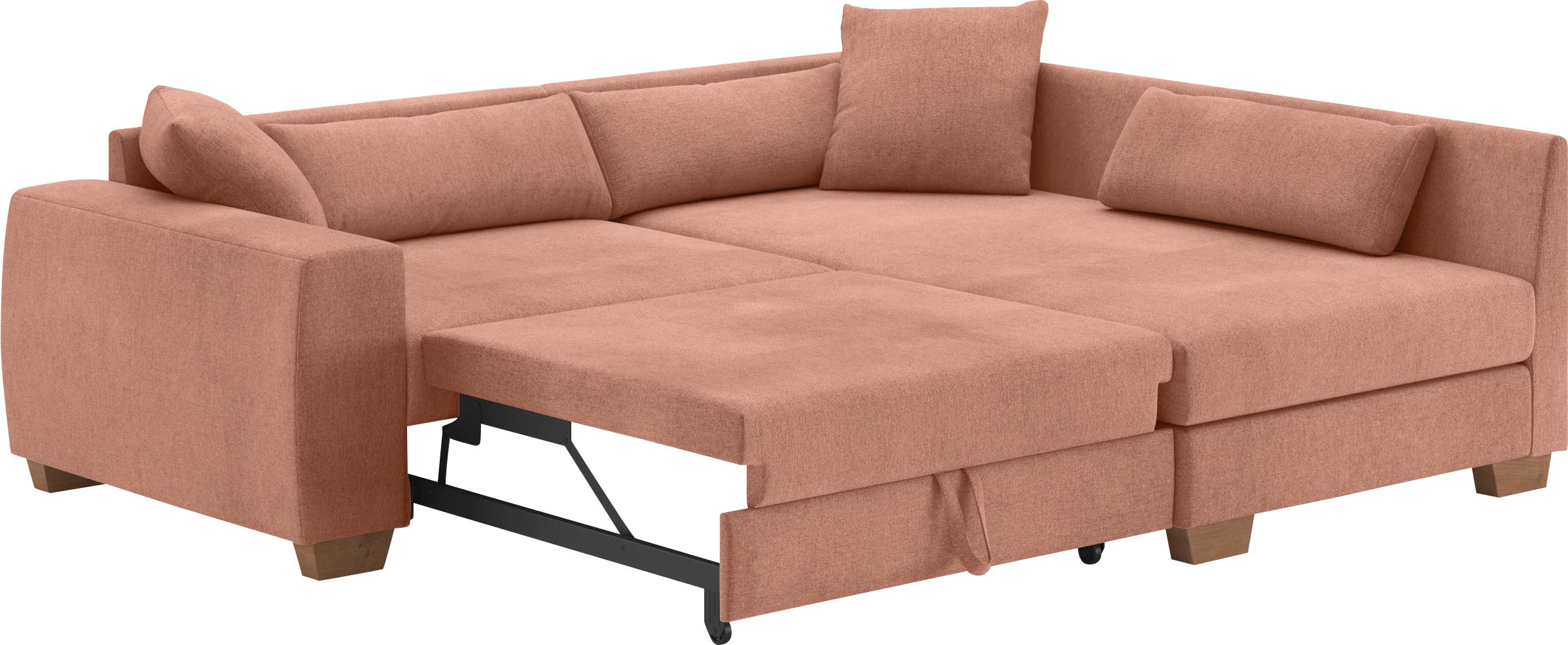 Mr. Couch Ecksofa »Helena L-Form«, Mit Federkern, wahlweise mit Bettfunktion und Taschenfederkern