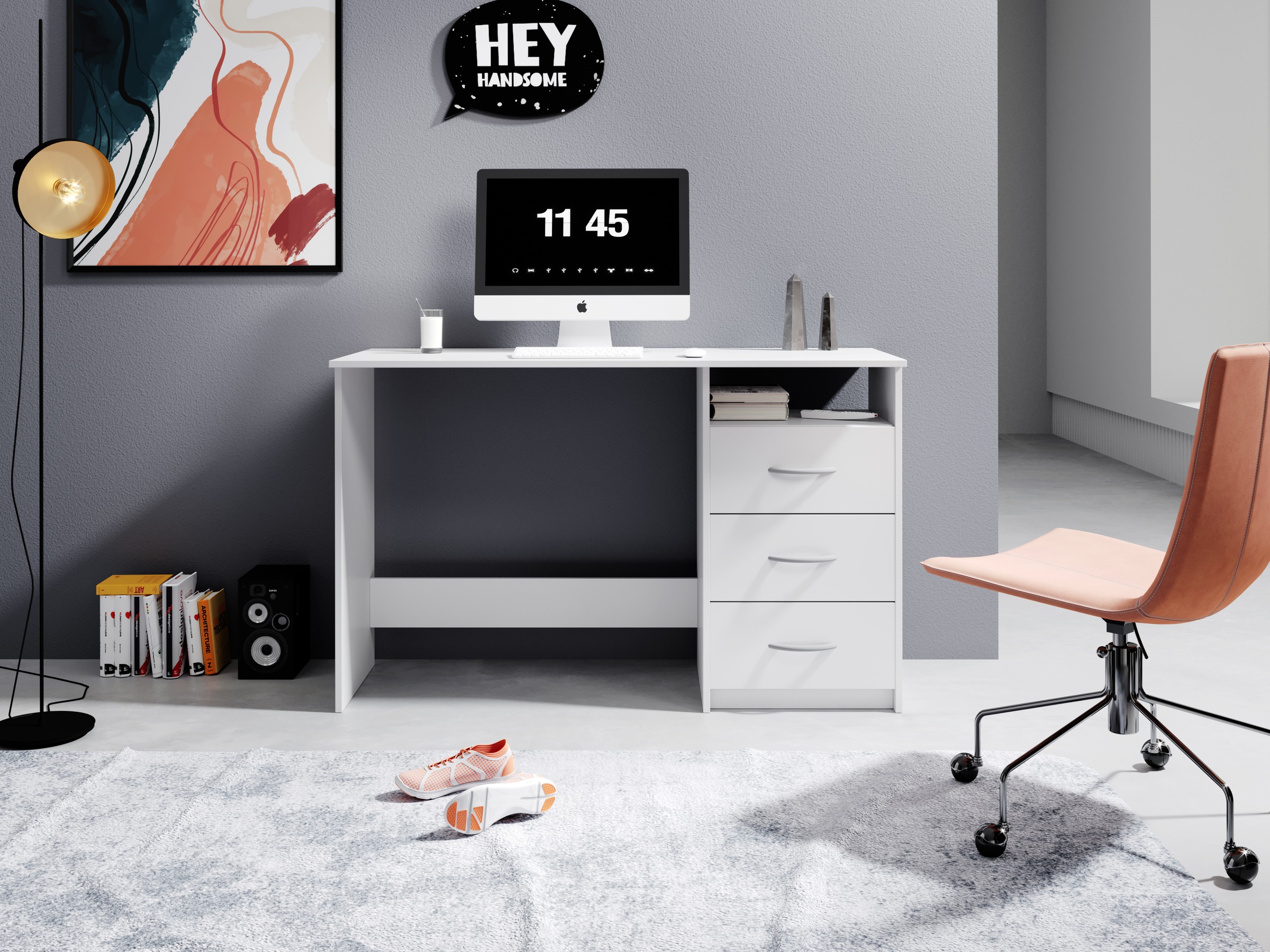 BEGA OFFICE Schreibtisch »Adria, Computertisch,«, Schubkästen rechts oder l günstig online kaufen