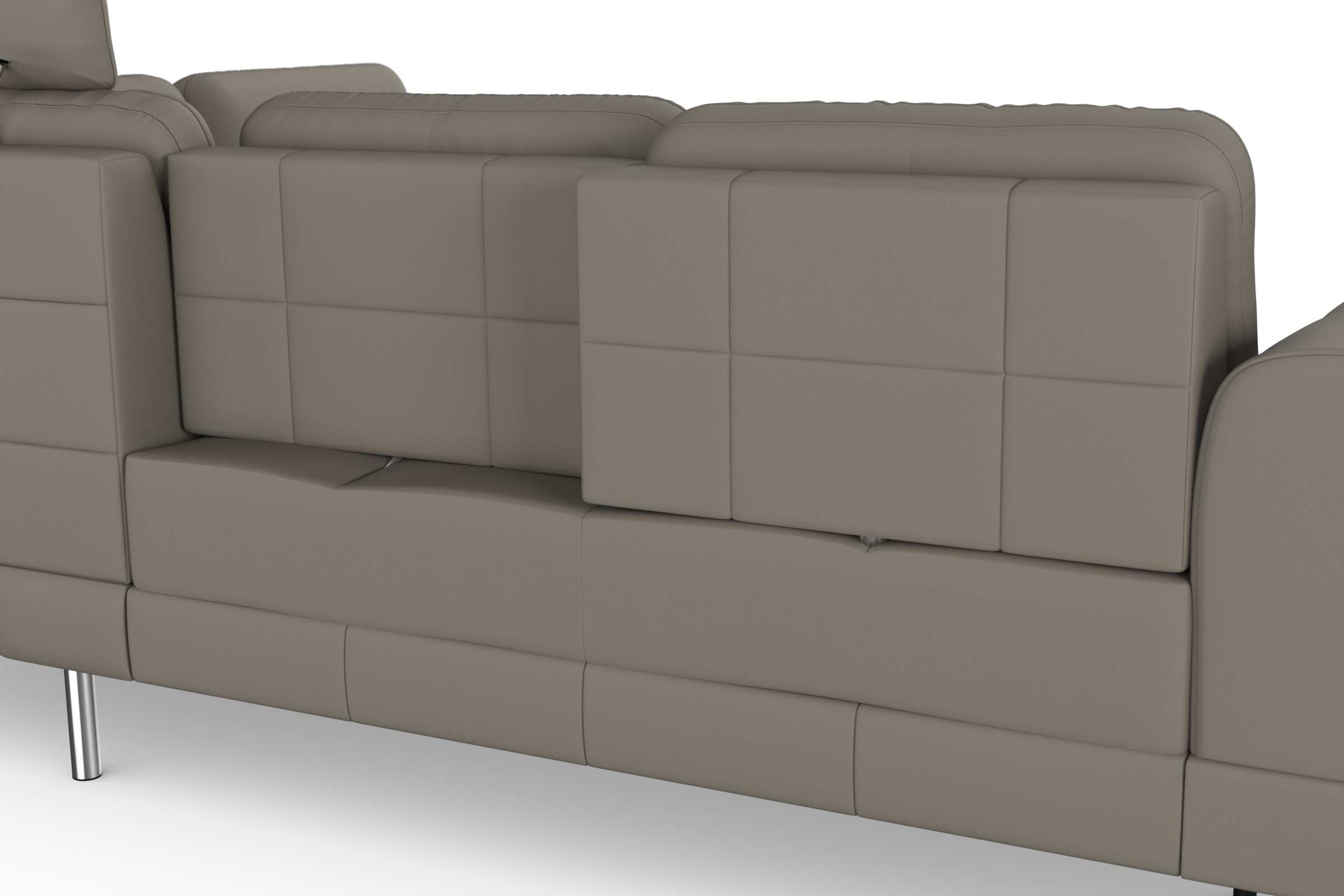 sit&more Ecksofa »Bendigo L-Form«, inklusive Sitztiefenverstellung, Bodenfreiheit 15 cm, in 2 Fußfarben