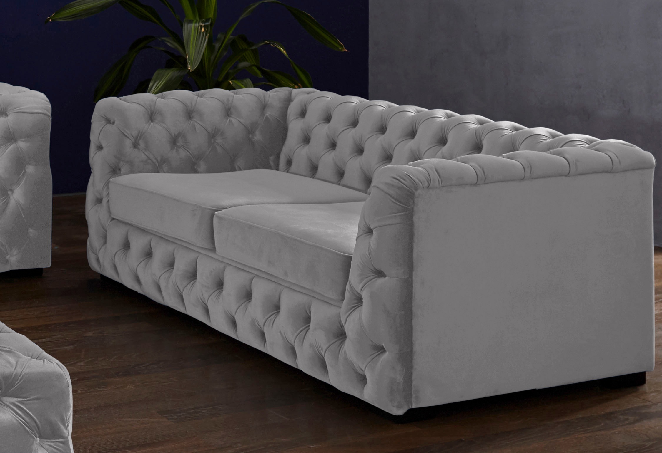 Home affaire Chesterfield-Sofa »Kalina« mit klassischer Chesterfield-Knopfh günstig online kaufen