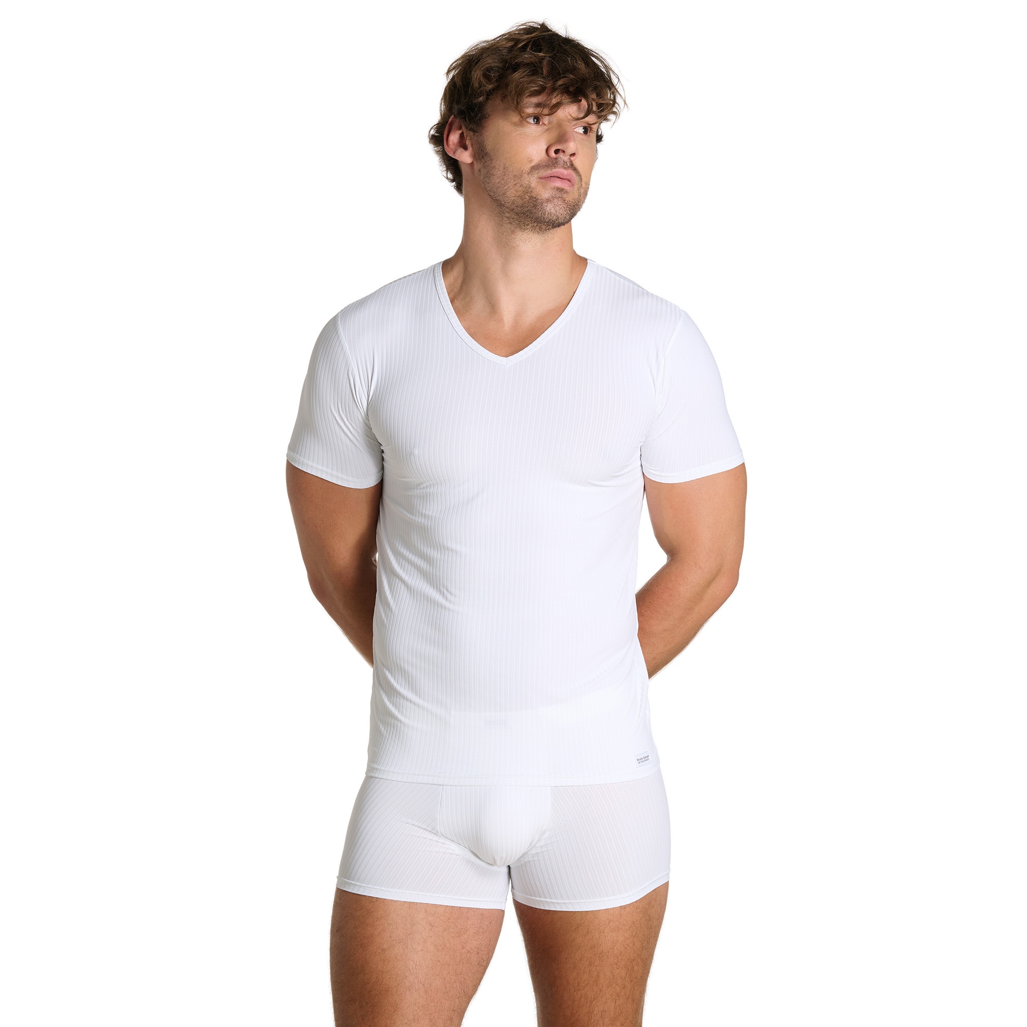 Bruno Banani V-Shirt »ANTISTRESS 2.0« V-Neck, hüftbedeckend, elastisch