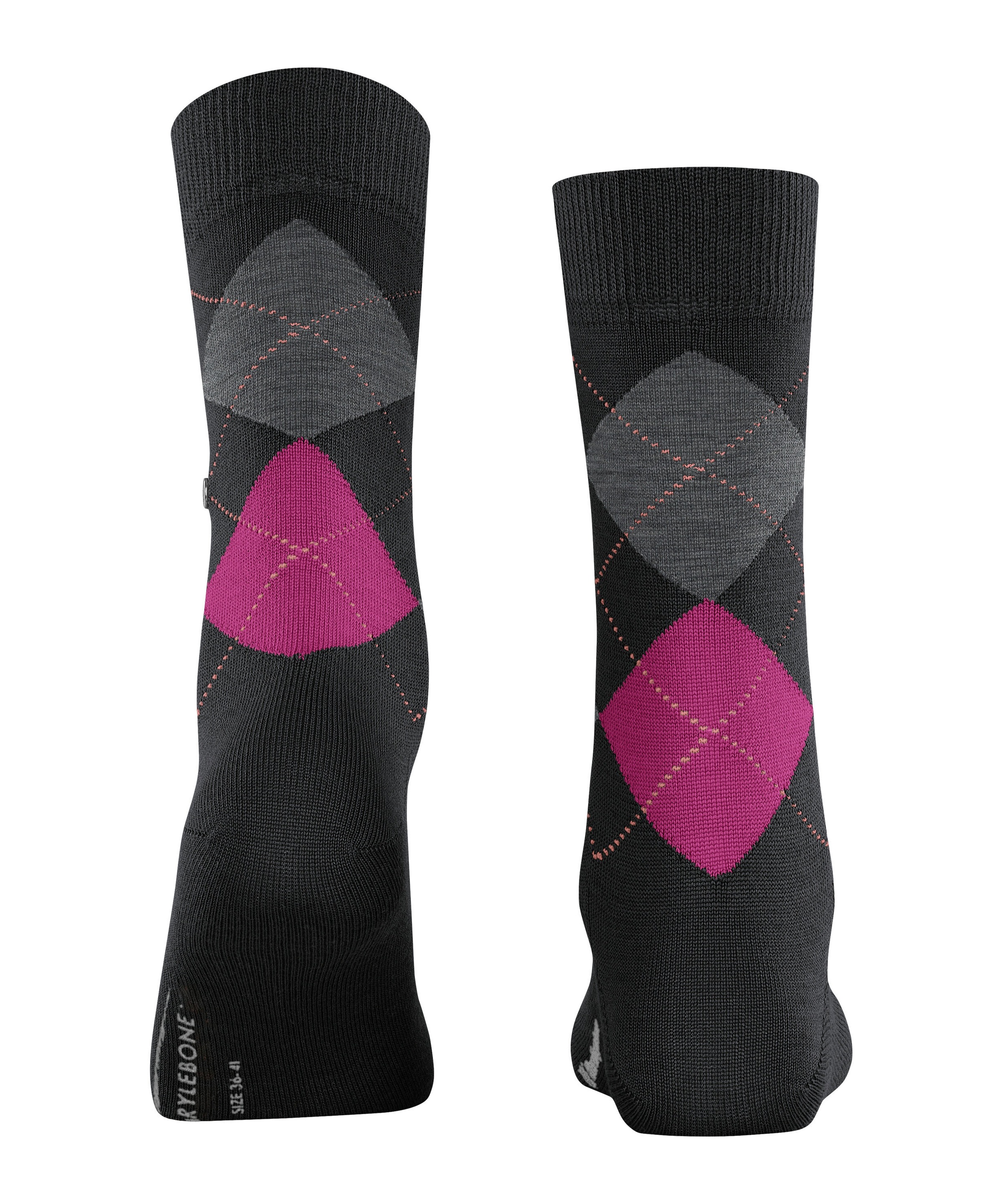 Burlington Socken »Marylebone« Einheitsgröße 36-41, wärmende Wollmischung, Argyle-Muster