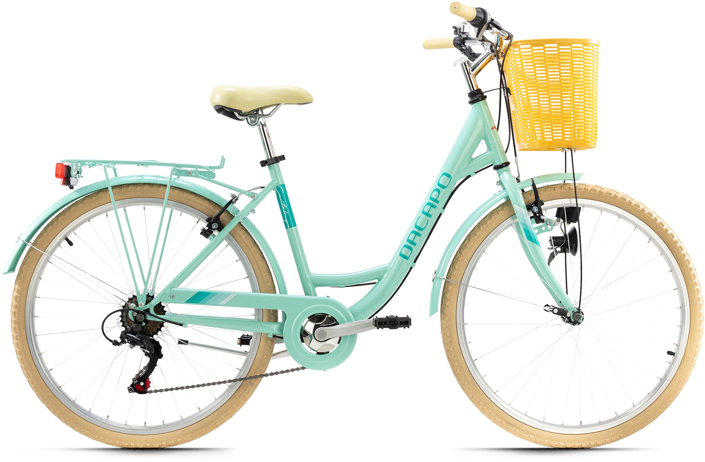 Bild von KS Cycling Cityrad »Cantaloupe«, 6 Gang, Shimano, Tourney Schaltwerk, Kettenschaltung, für Damen, Kettenschaltung