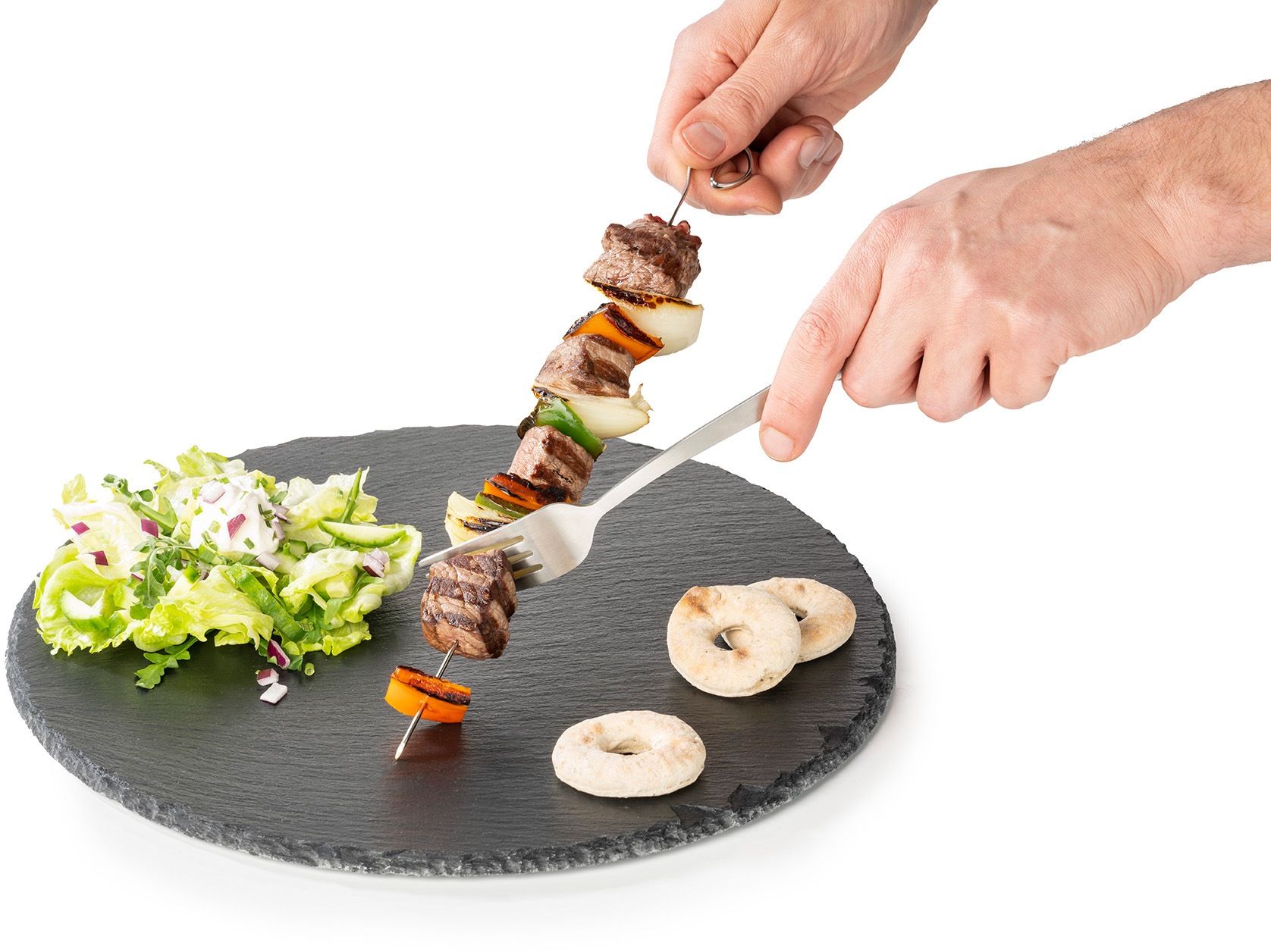 Buddy's Grillspieß »Buddy´s BBQ«, (Set, 12 St.), Schaschlikspieße, Edelstahl, wiederverwendbar, 30 cm