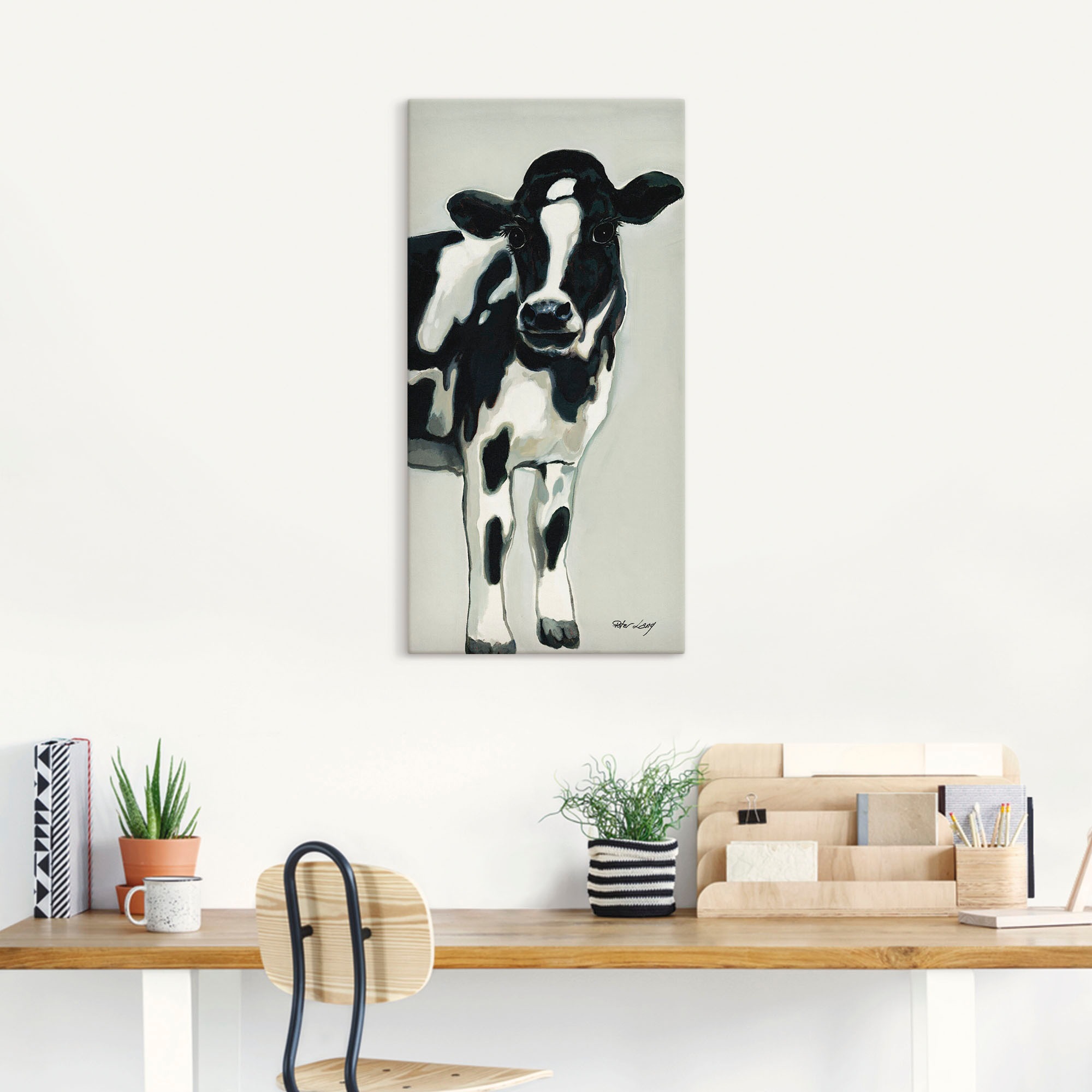 Artland Wandbild »Kuh« Haustiere 1 Stk. tlg. als Alubild, Outdoorbild, Lein günstig online kaufen